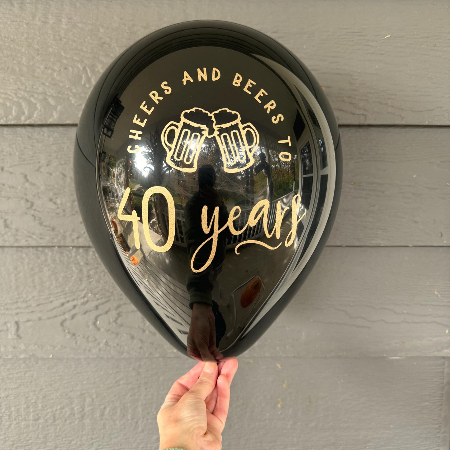 Cheers and Beers to 40 Years Balloons – Fun 40th Birthday Party Decorations