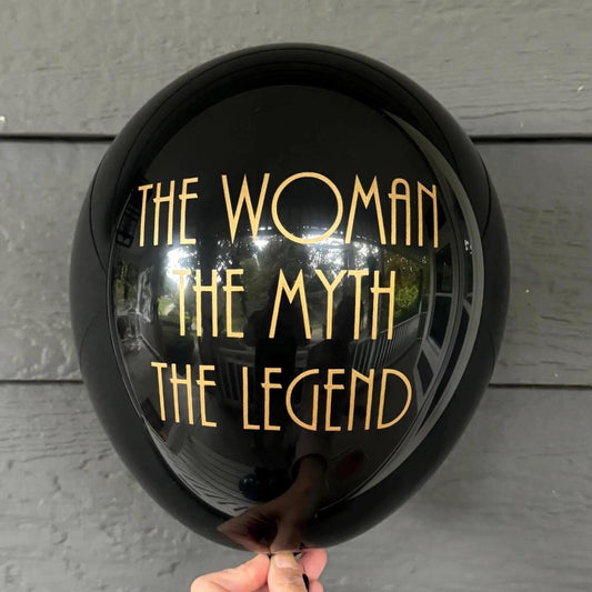 The Woman The Myth The Legend, Retirement Balloons, Birthday Party Balloons for her, Birthday Balloons for Her,