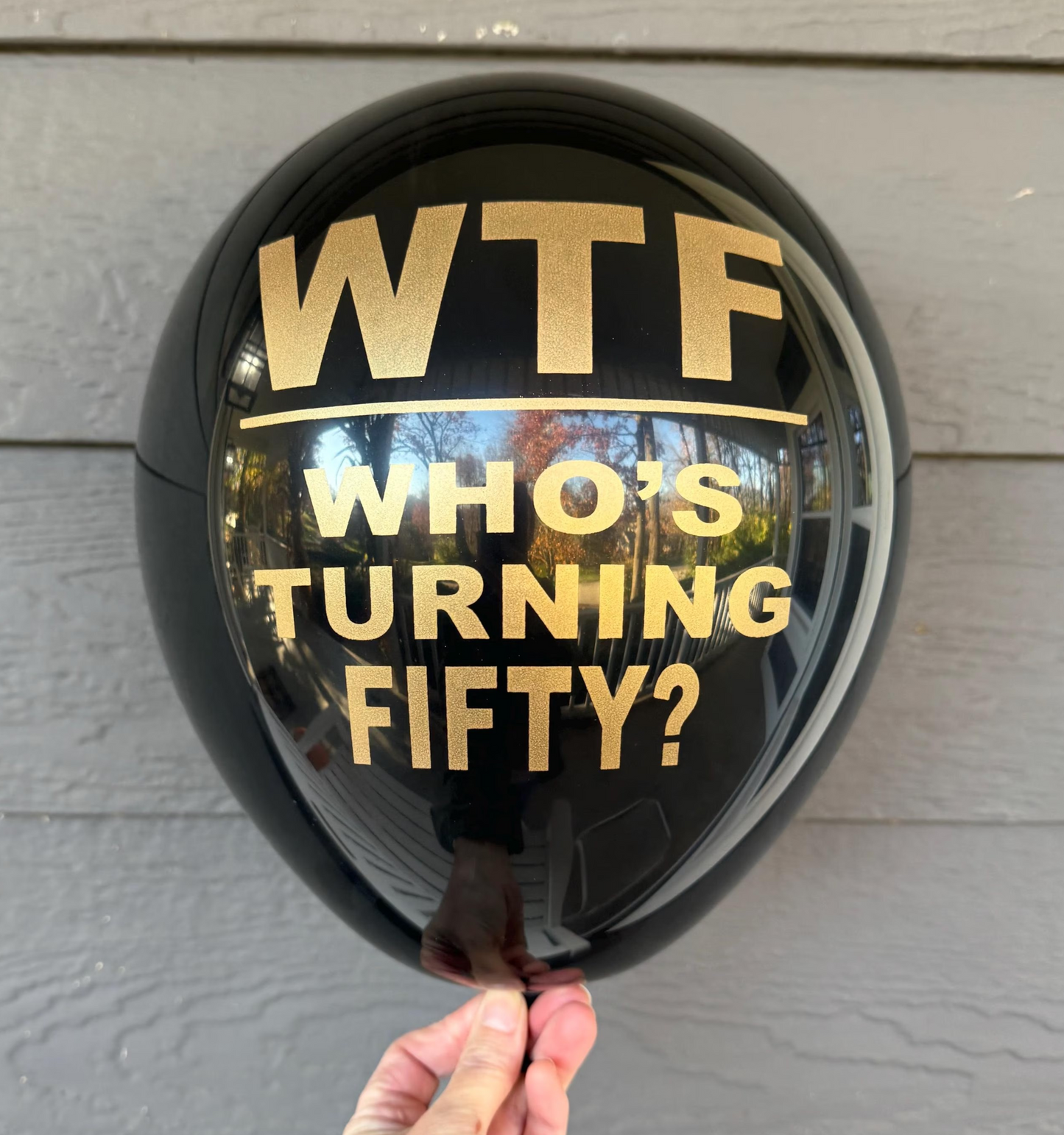 WTF Who’s Turning Fifty Balloons – Hilarious 50th Birthday Decor