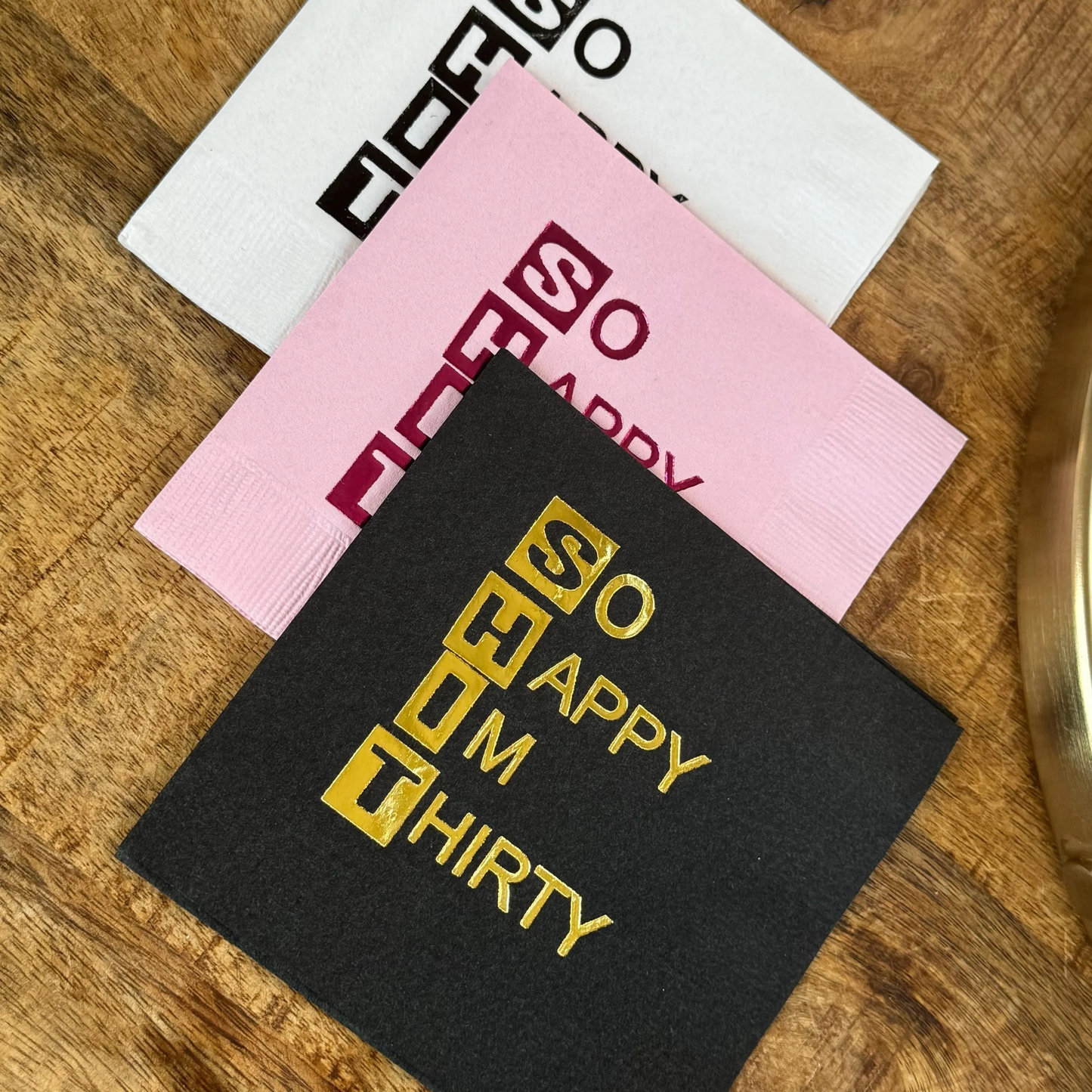 So Happy I'm Thirty Napkins - Perfect for 30th Birthday Celebrations