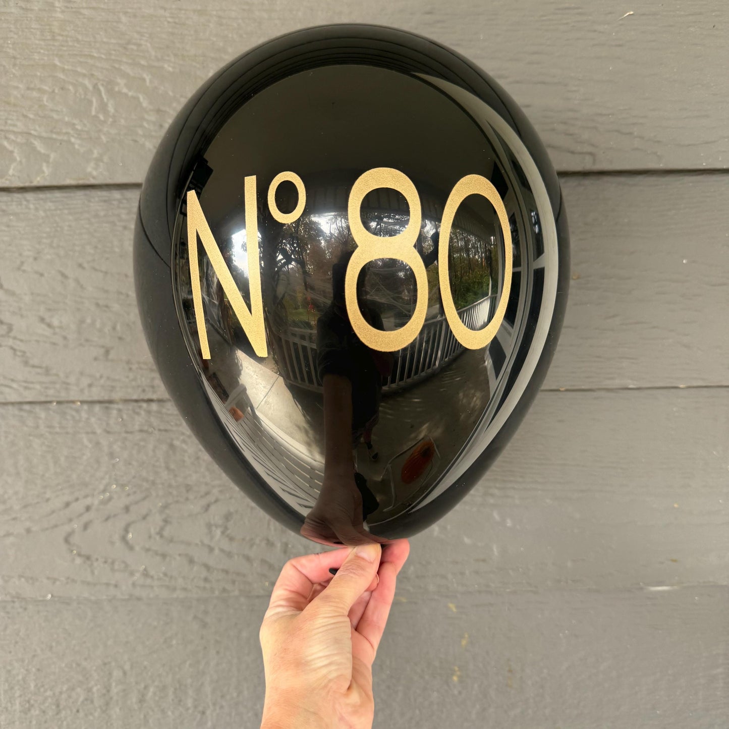 No. 80 Couture Themed Birthday Balloons – Stylish Decorations for an 80th Birthday Party