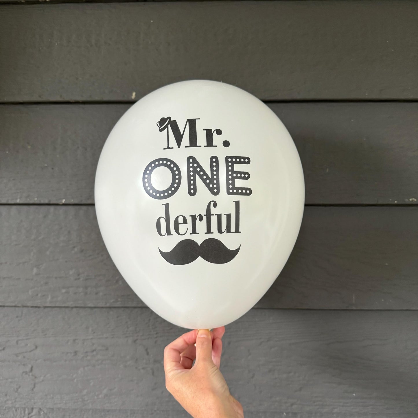 Mr. Onederful Balloons – First Birthday Decorations for Boys