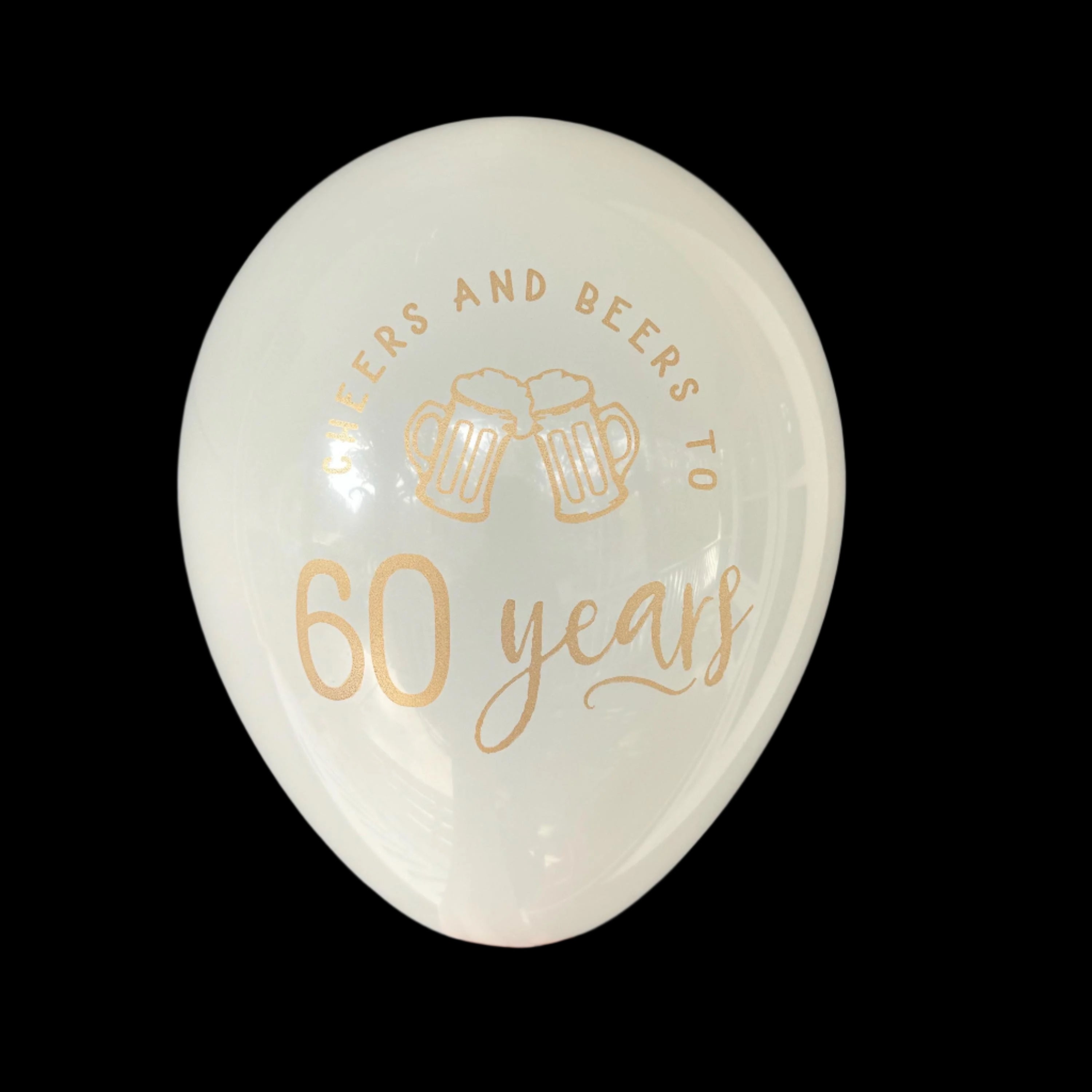 Cheers and Beers to 60 Years Balloons – Perfect for 60th Milestone Cel ...