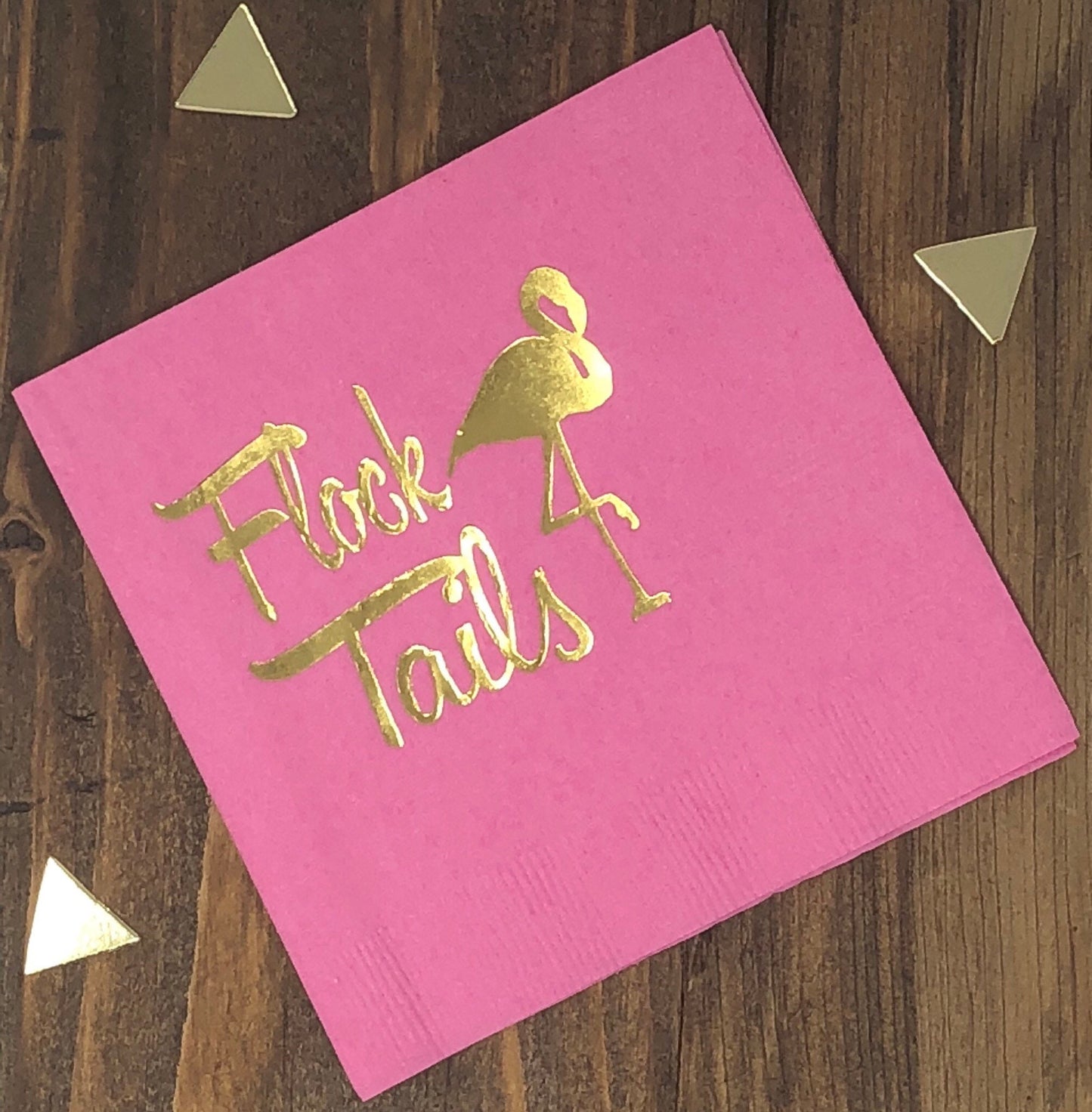 Flock Tail Flamingo-Themed Cocktail Napkins – Perfect for Bachelorette Parties, Birthdays & More