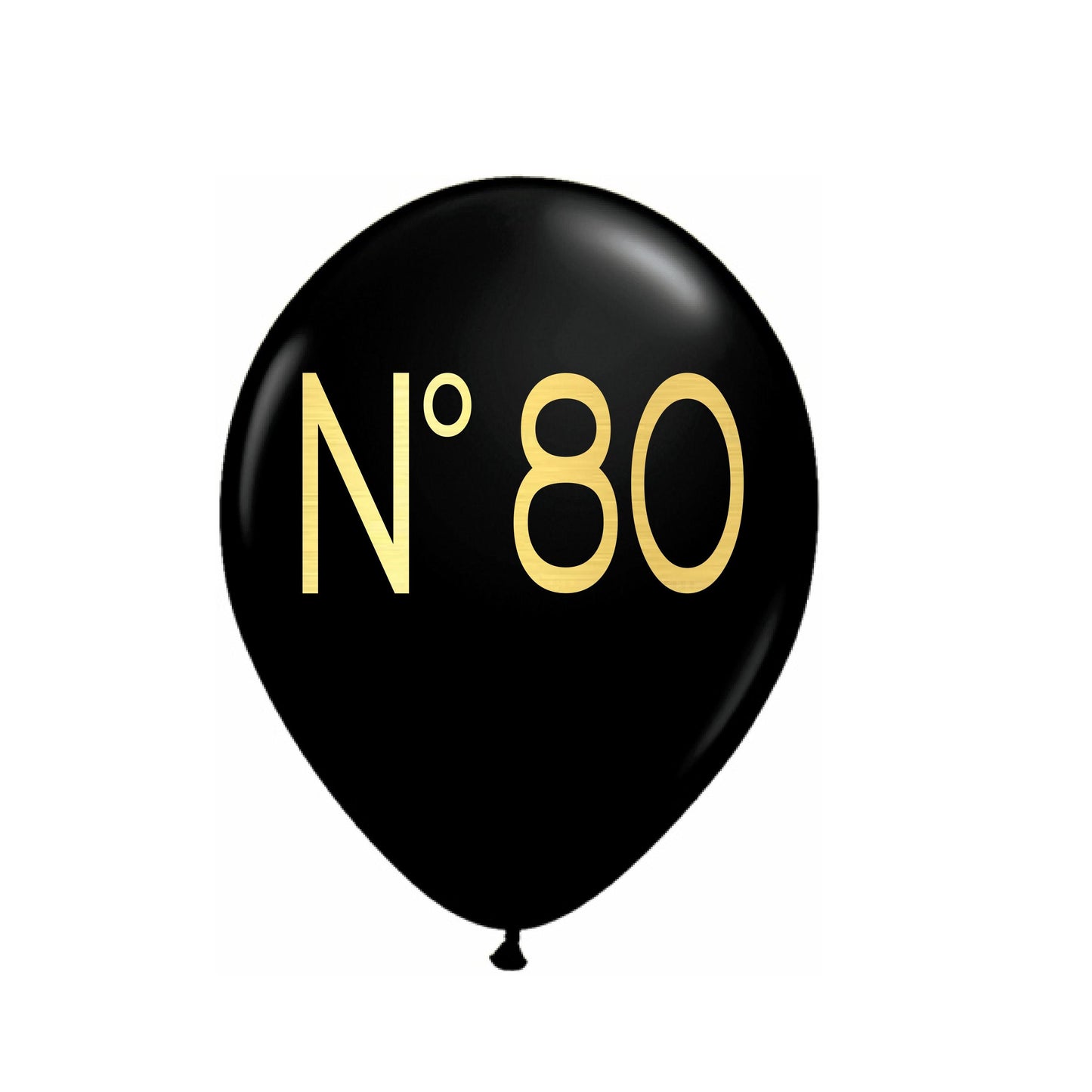 No. 80 Couture Themed Birthday Balloons – Stylish Decorations for an 80th Birthday Party