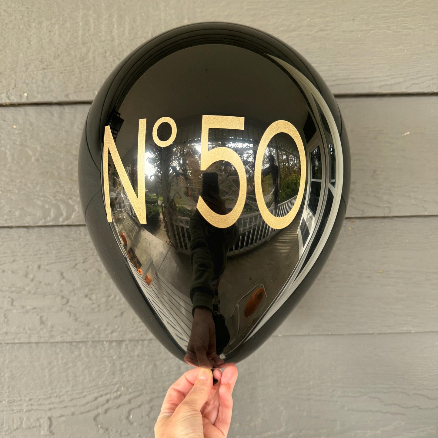 No 50 Couture Themed Balloons – Elegant 50th Birthday Decorations