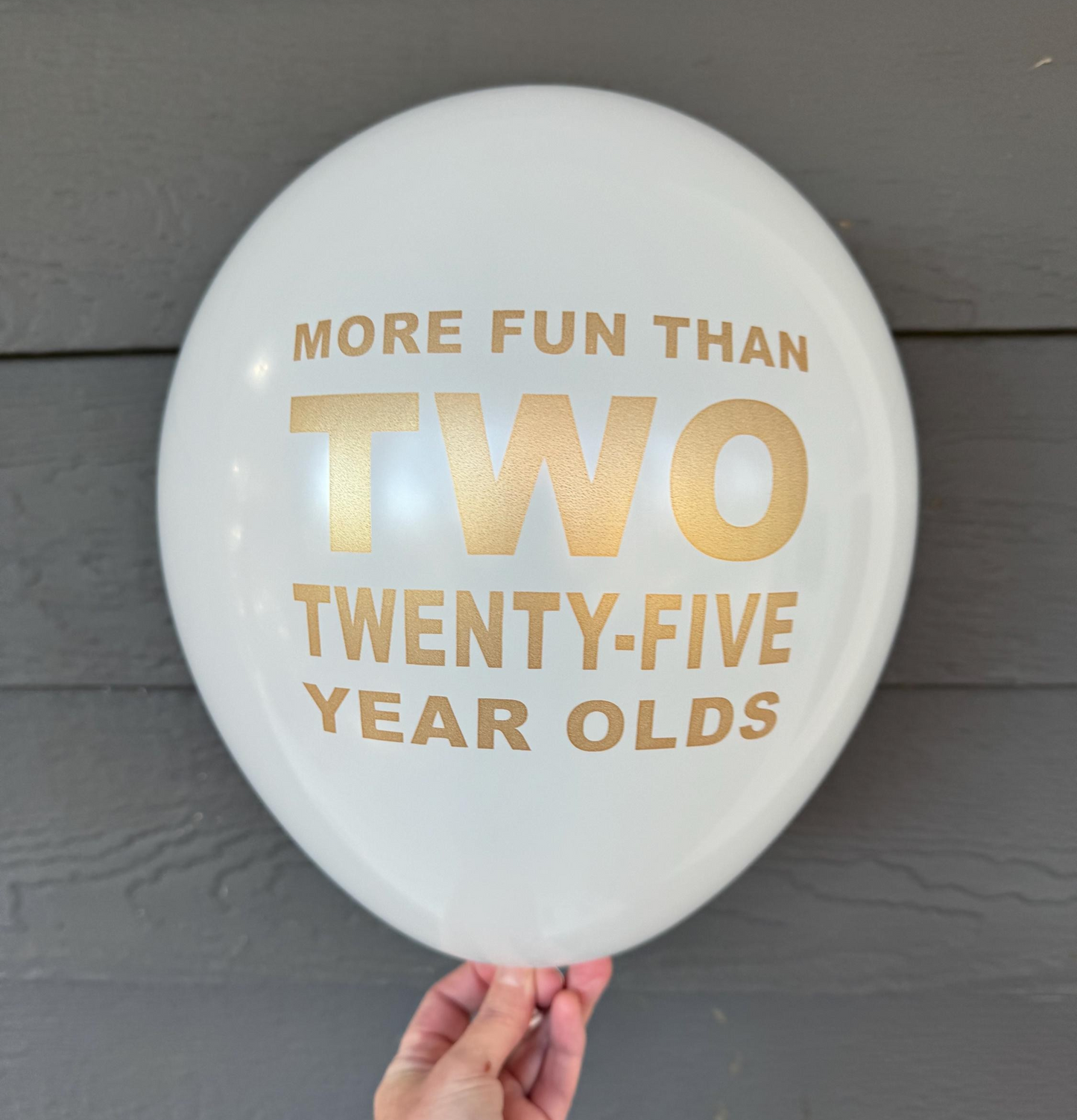 More Fun Than Two Twenty-Five Year Olds 50th Birthday Latex Balloons – Perfect Decorations for a Lively Celebration