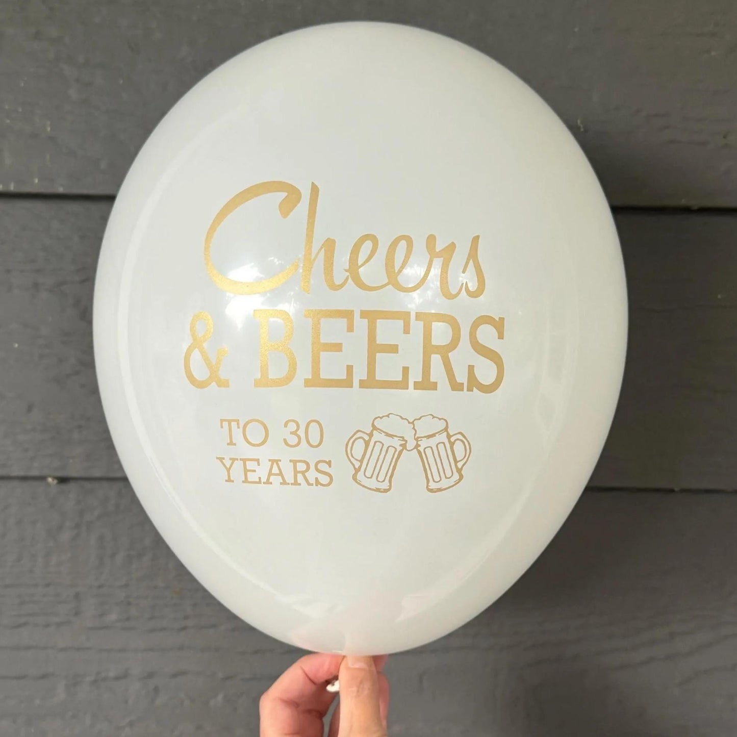 Cheers and Beers to 30 Years Balloons – Perfect for Birthdays, Anniversaries, or Retirement Celebrations