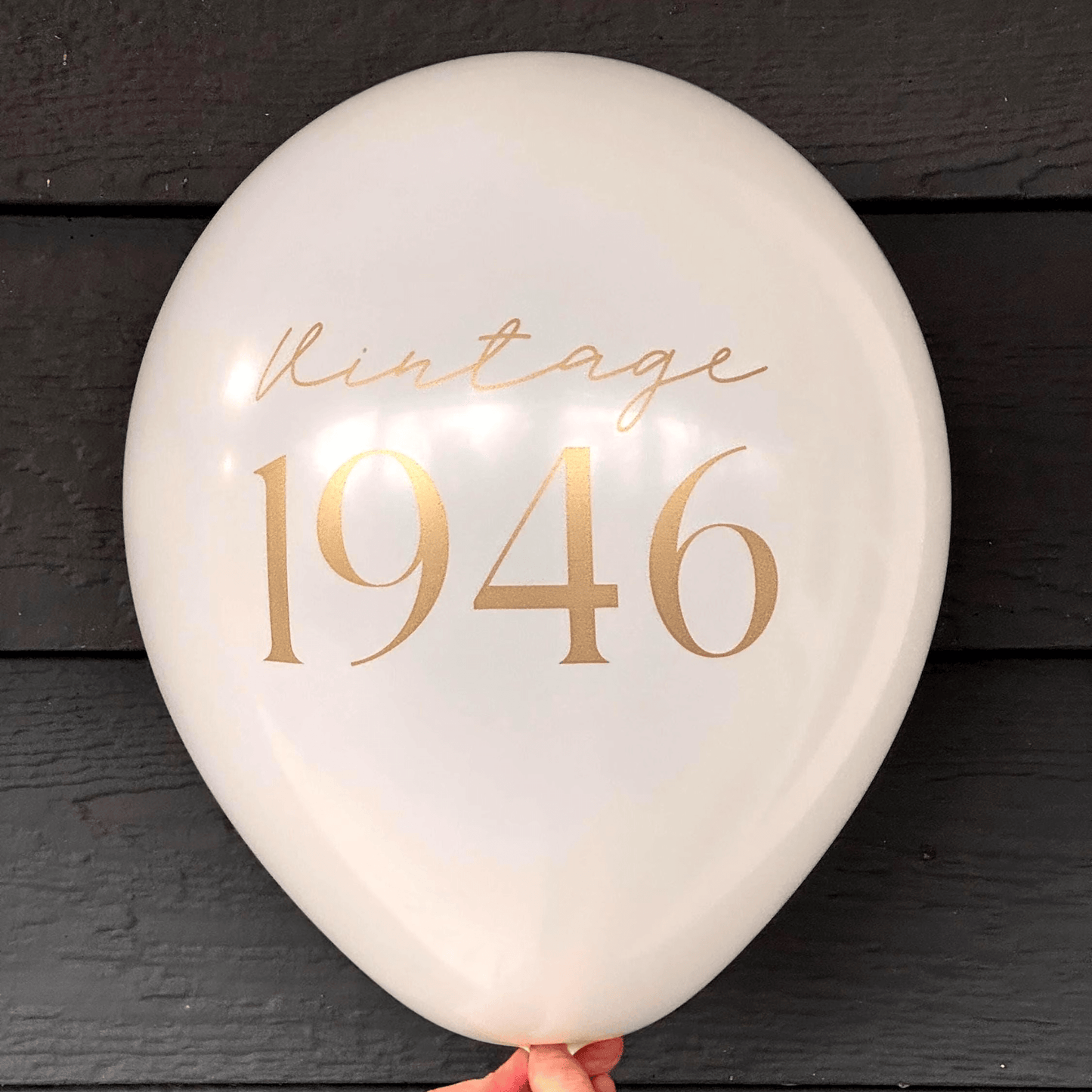 80th birthday balloons black and white