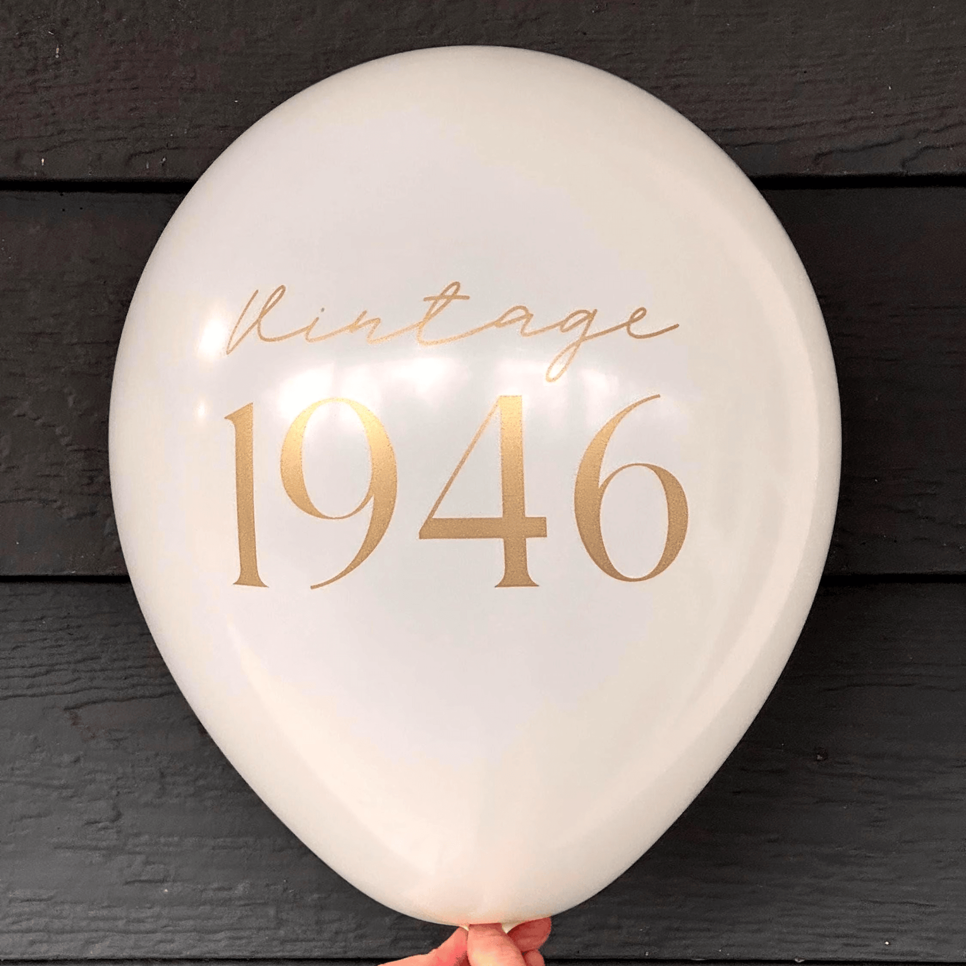 80th birthday balloons black and white