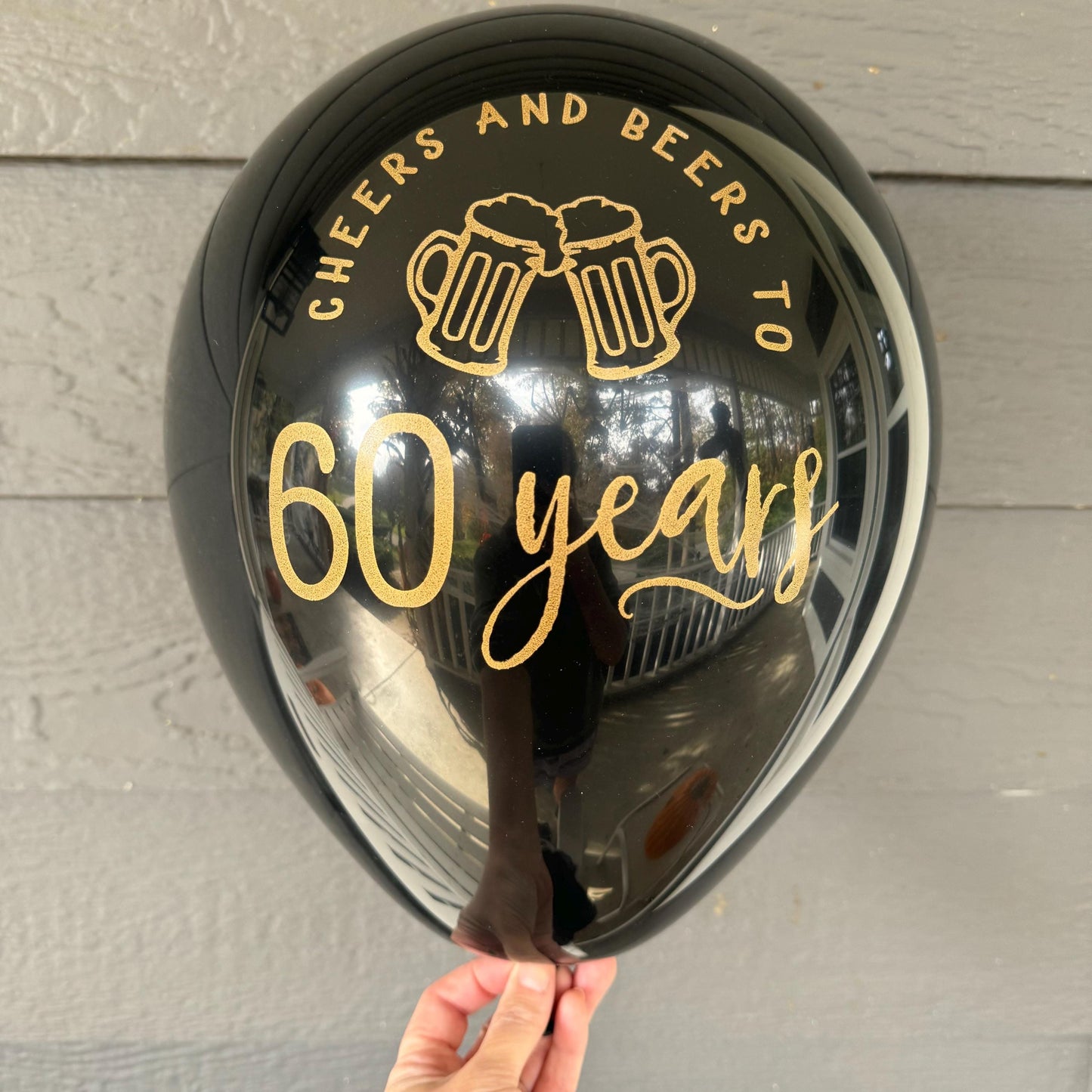 Cheers and Beers to 60 Years Balloons – Perfect for 60th Milestone Celebrations