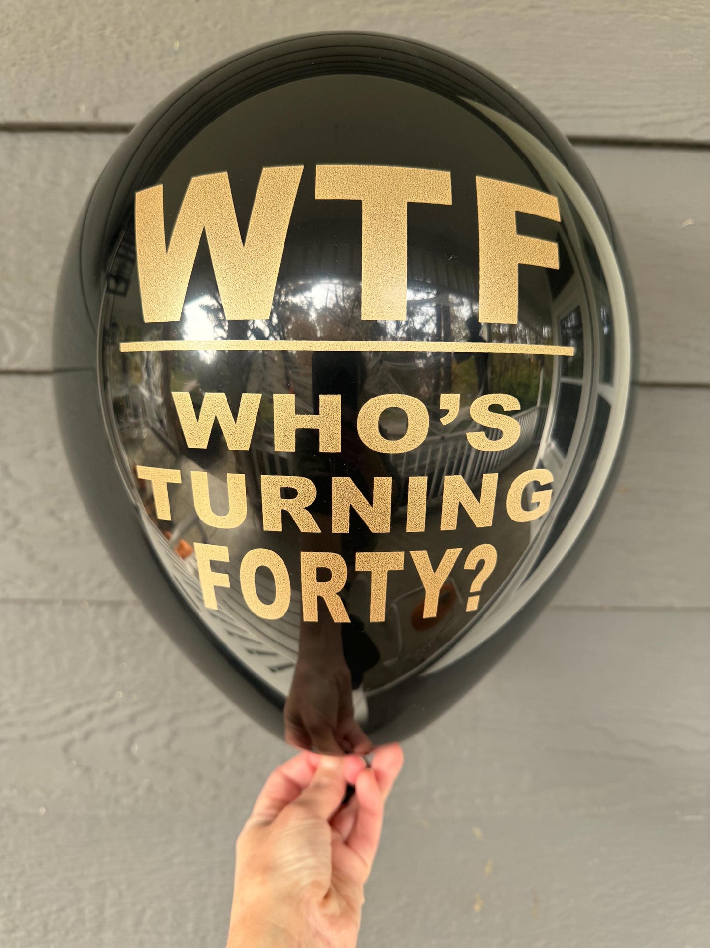 WTF Who’s Turning Forty? Balloons – Bold & Hilarious 40th Birthday Decor