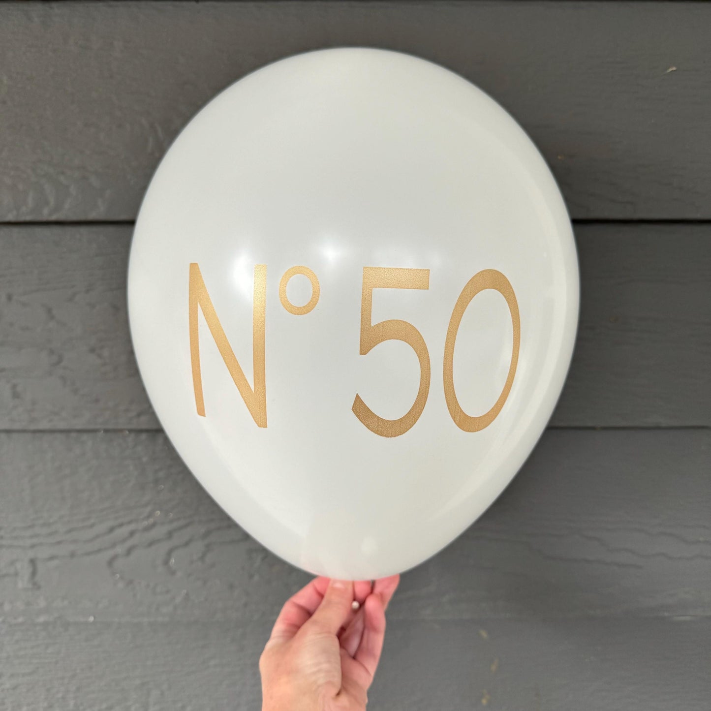 No 50 Couture Themed Balloons – Elegant 50th Birthday Decorations