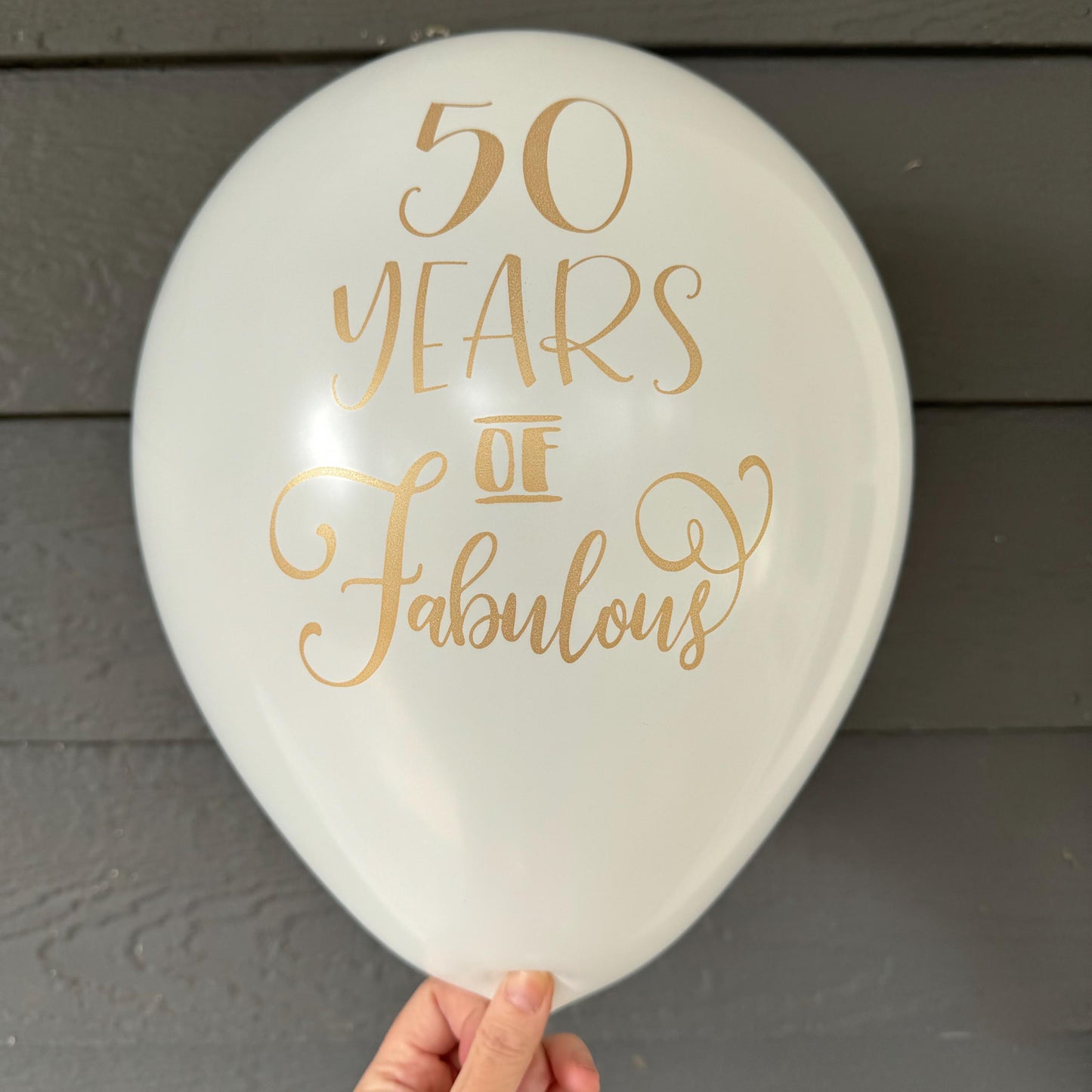 50 Years of Fabulous Balloons – Perfect for 50th Birthday or Milestone Celebrations