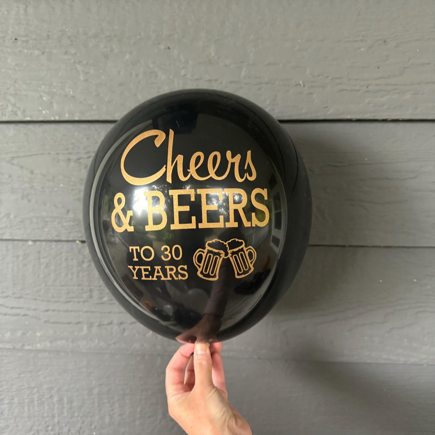 Cheers and Beers to 30 Years Balloons – Perfect for Birthdays, Anniversaries, or Retirement Celebrations