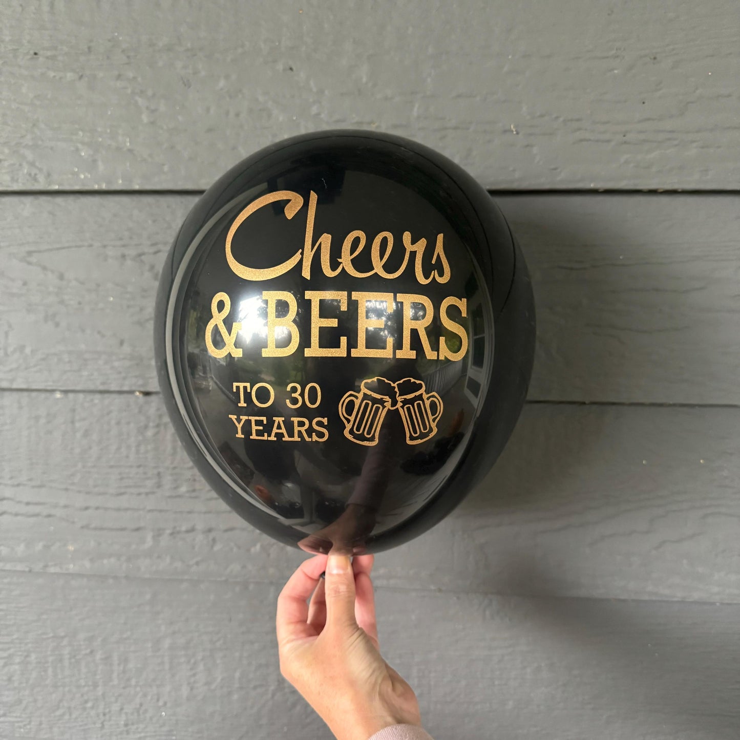 Cheers and Beers to 30 Years Balloons – Perfect for Birthdays, Anniversaries, or Retirement Celebrations