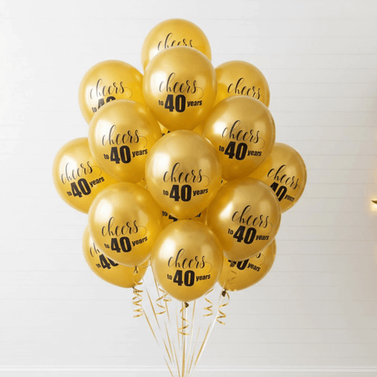 Cheers to 40 Years balloons 40th Party Decorations