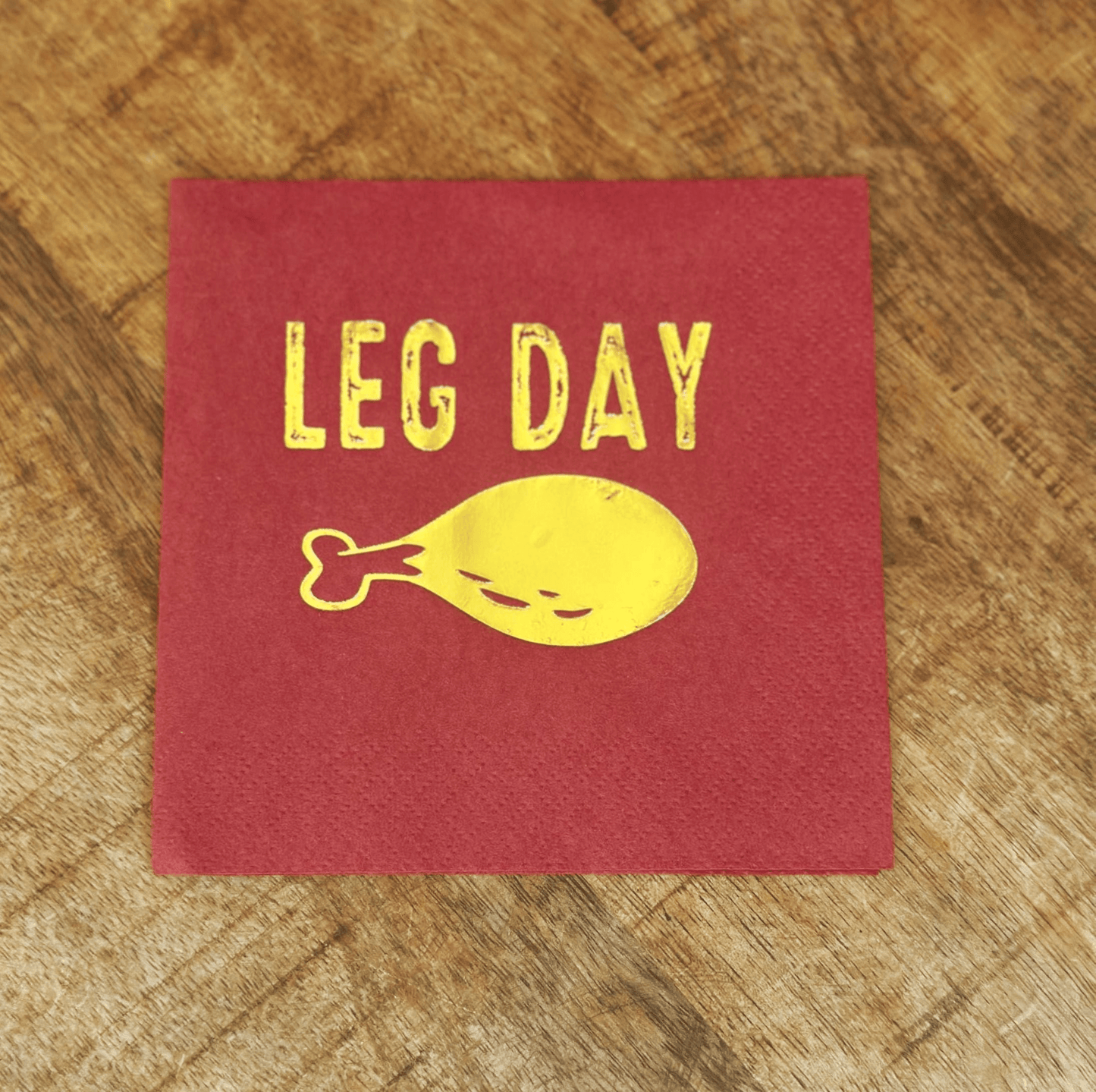 Funny Thanksgiving Cocktail Napkins Leg Day