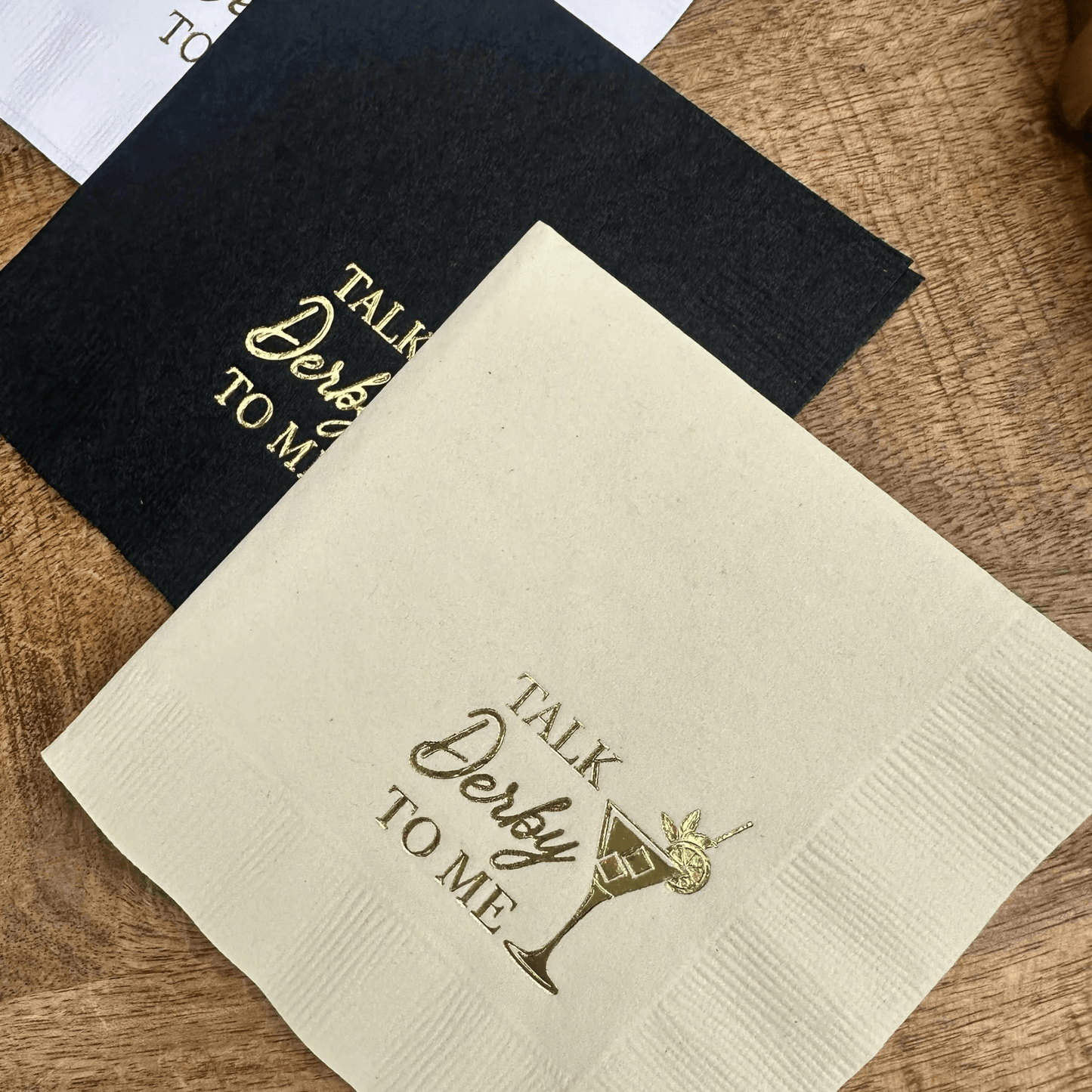 Talk Derby to Me cocktail napkins kentucky derby decor