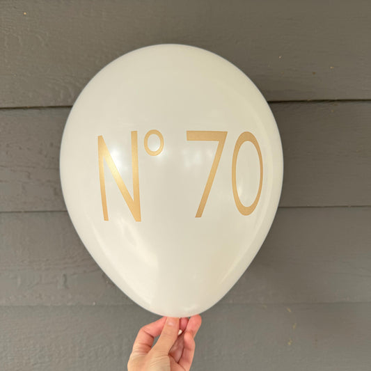 No 70 Couture Balloons – Stylish 70th Birthday Decorations for Him or Her