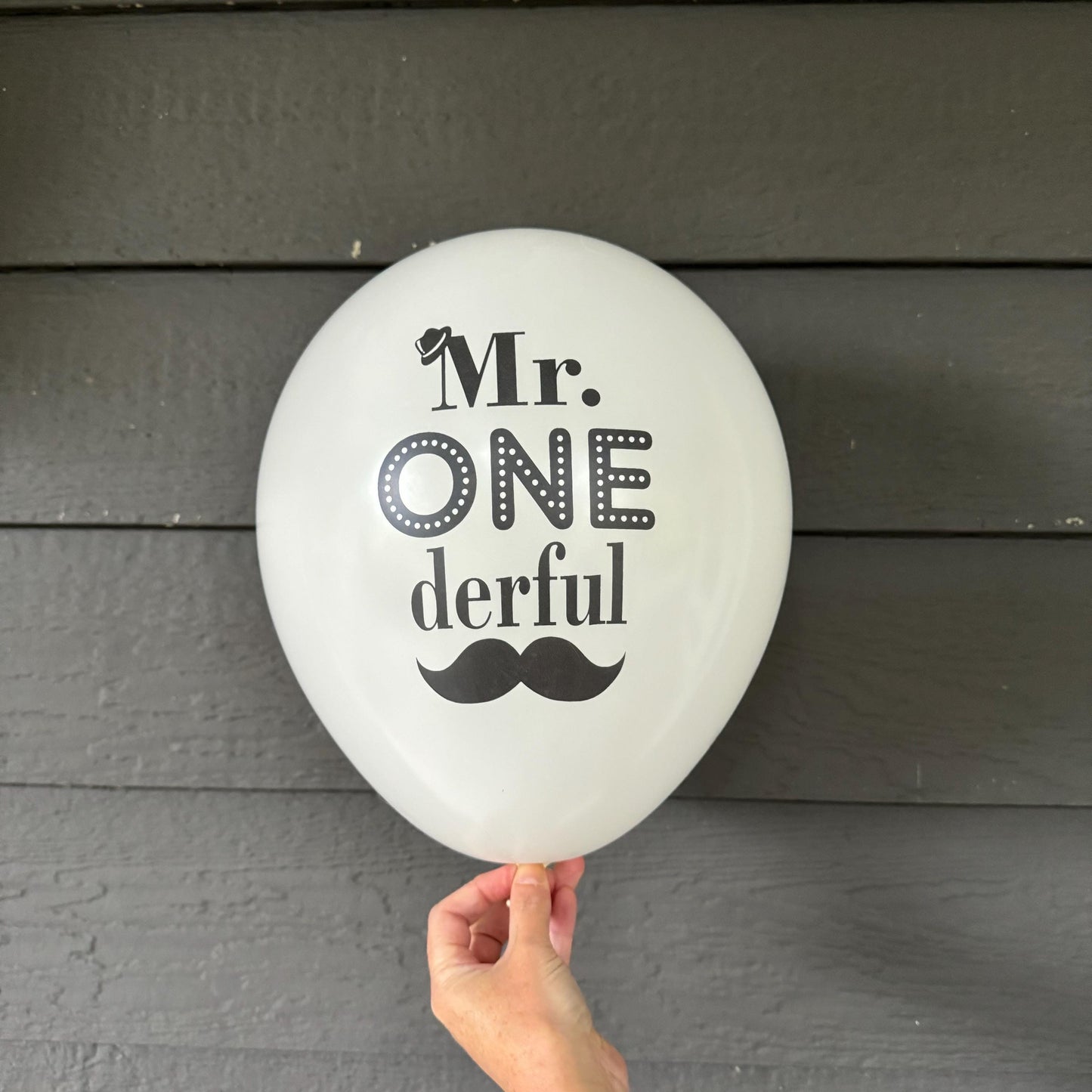 Mr. Onederful Balloons – First Birthday Decorations for Boys