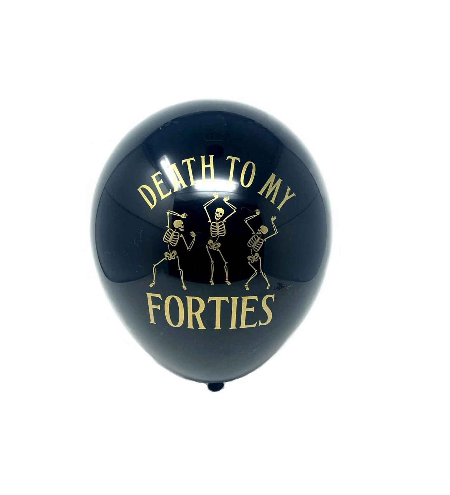 Death to My Forties Cup, 16 oz plastic stadium/beer cup, black with a gold metallic font.  Sold in sets of 10.