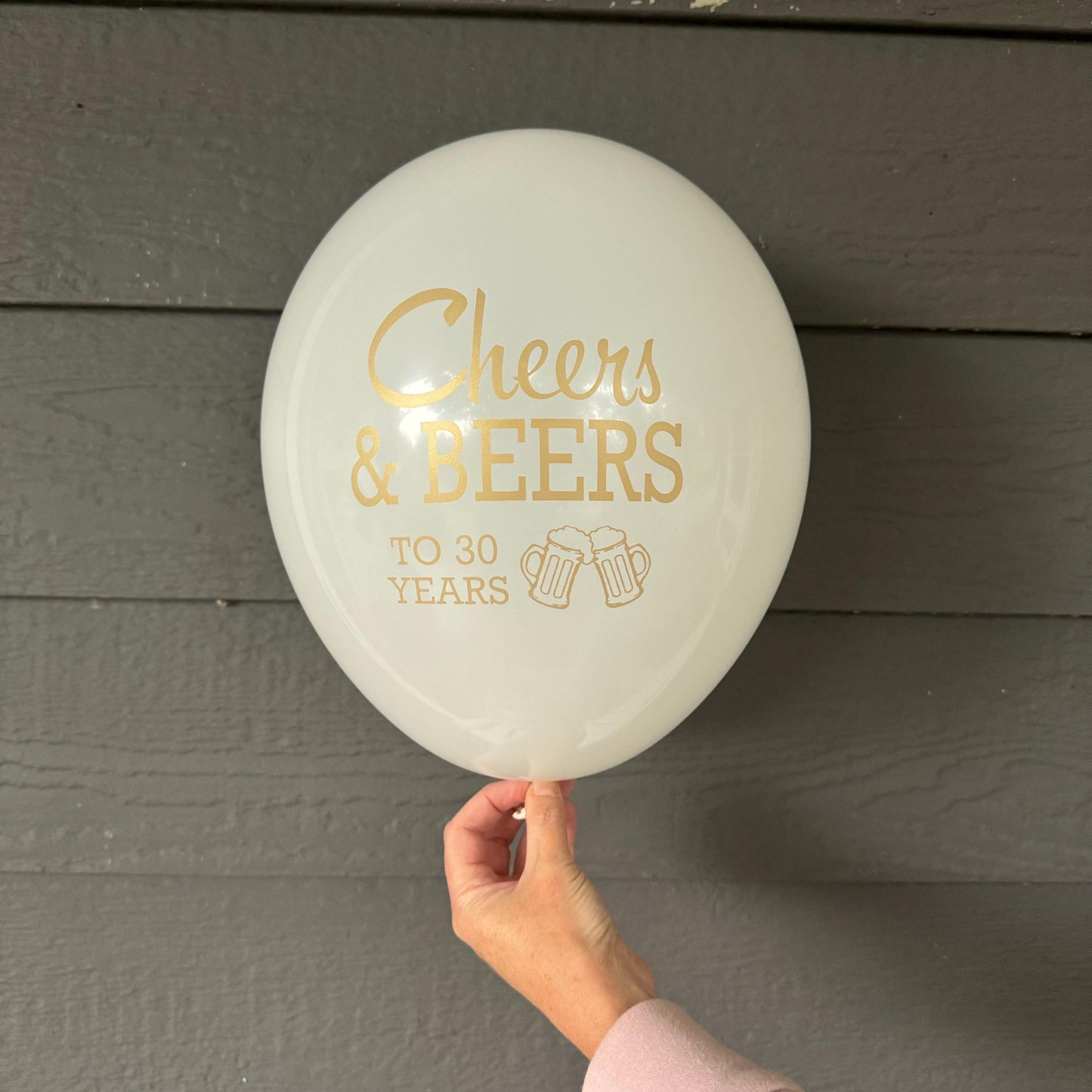 Cheers and Beers to 30 Years Balloons – Perfect for Birthdays, Anniversaries, or Retirement Celebrations