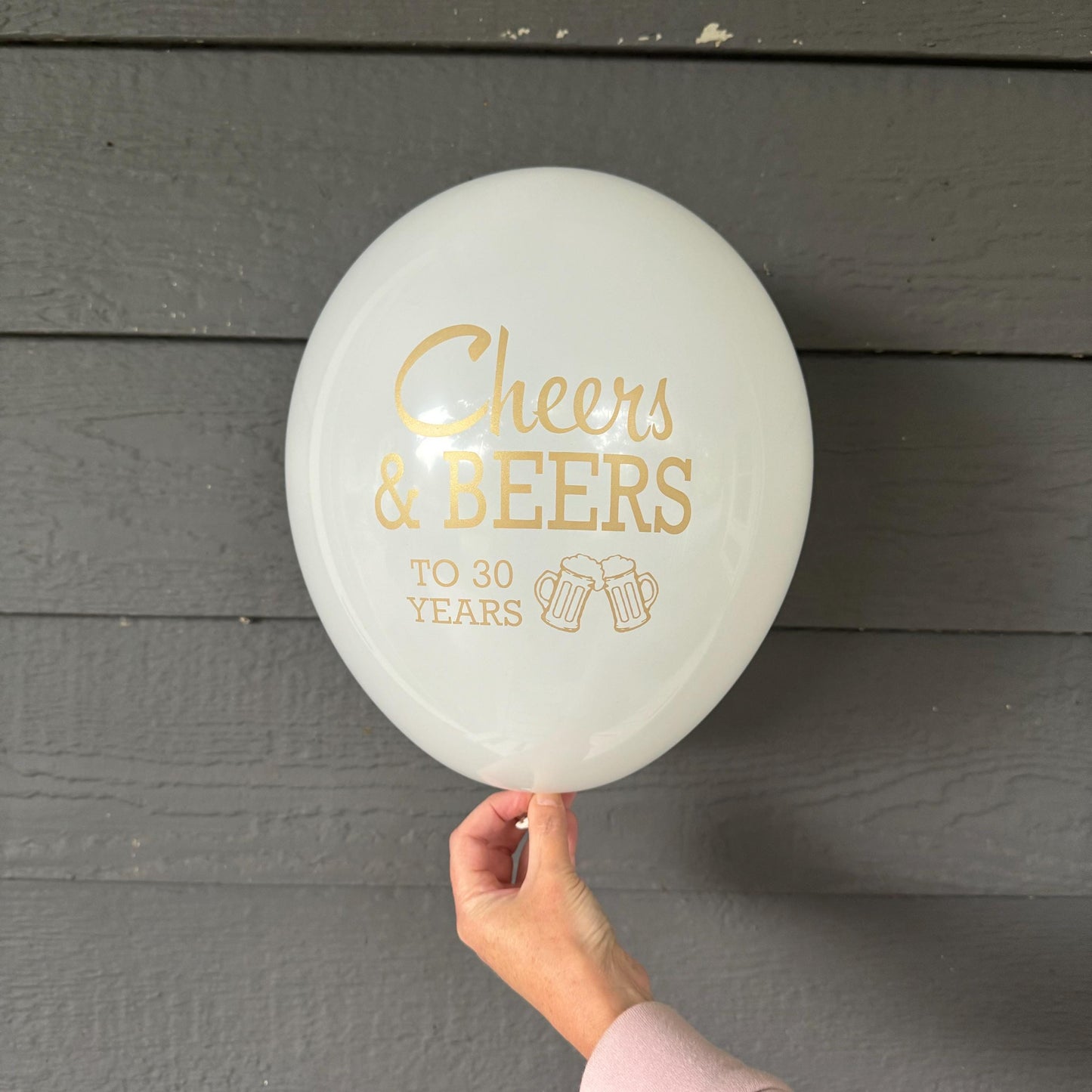 Cheers and Beers to 30 Years Balloons – Perfect for Birthdays, Anniversaries, or Retirement Celebrations