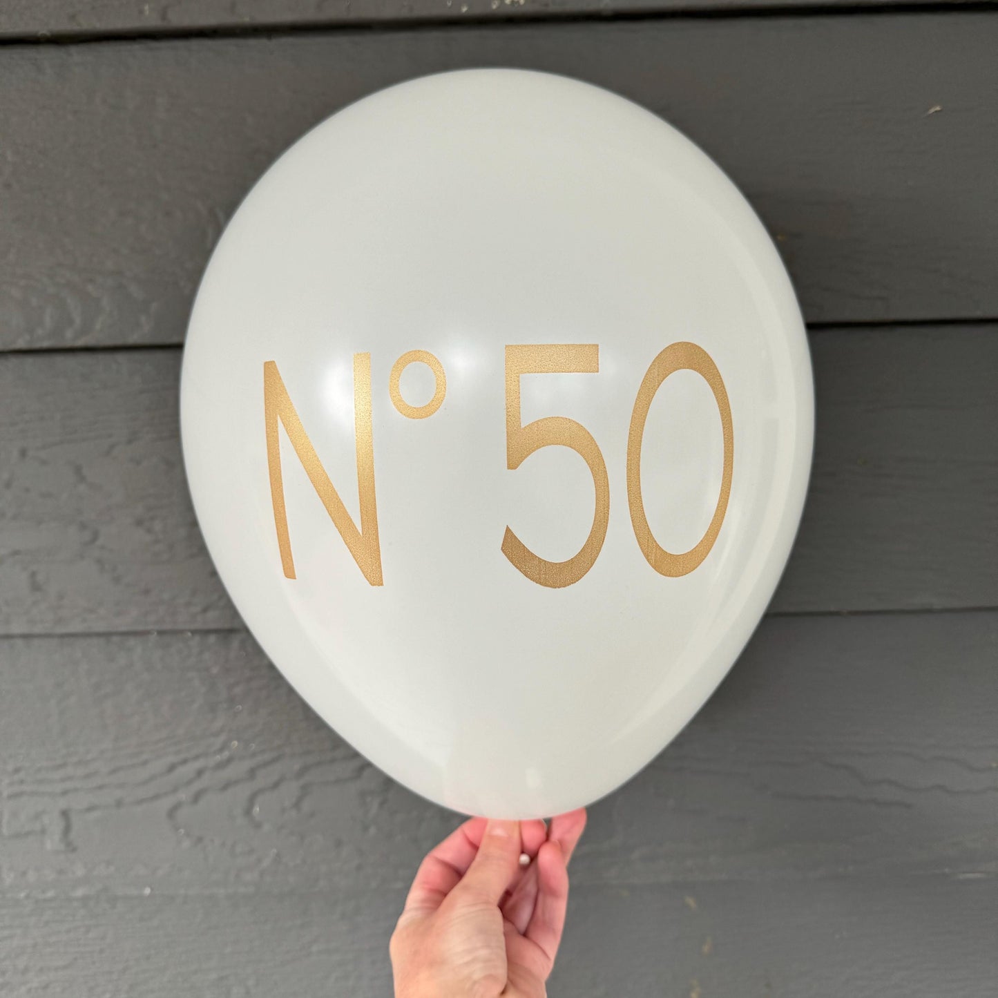 No 50 Couture Themed Balloons – Elegant 50th Birthday Decorations