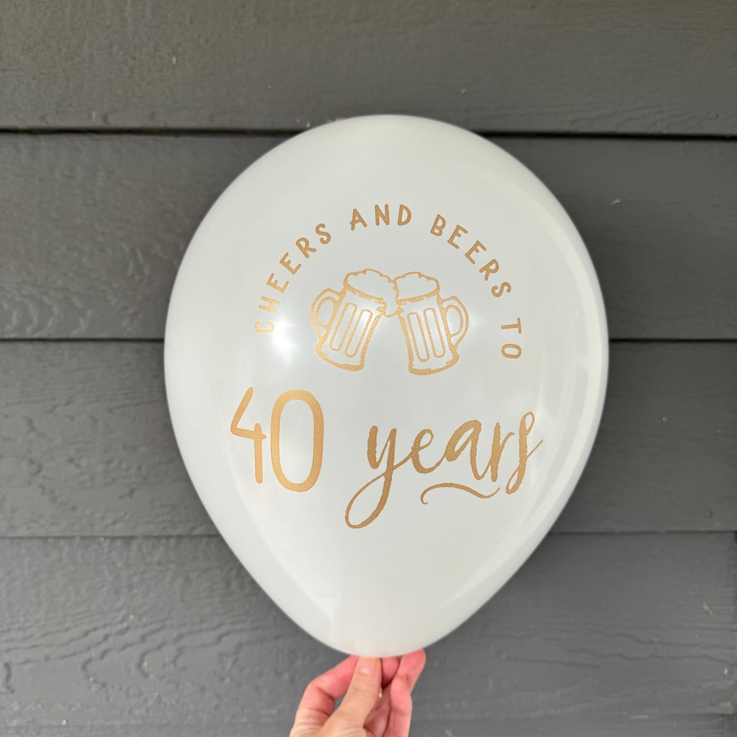 Cheers and Beers to 40 Years Balloons – Perfect Decorations for a Milestone Birthday