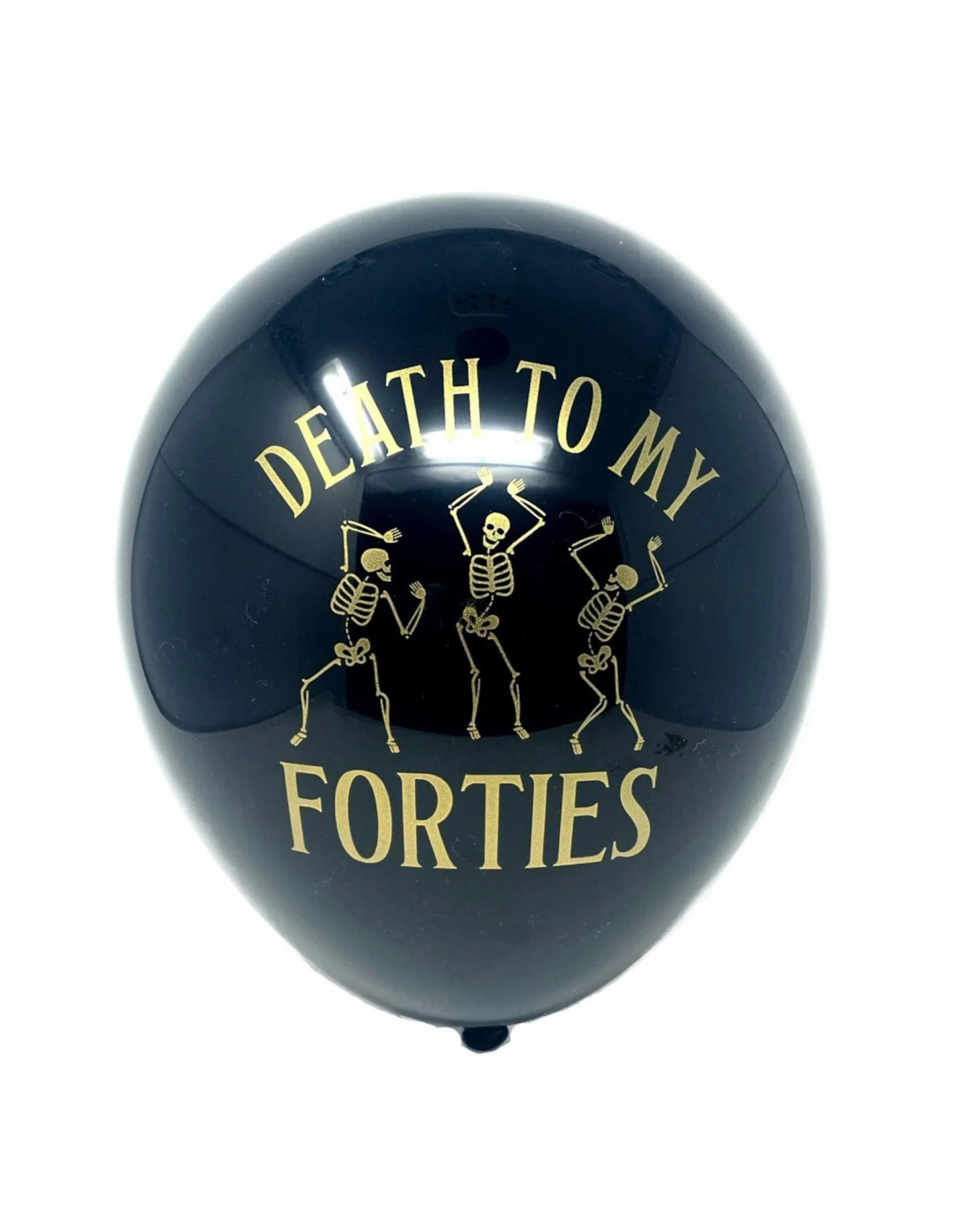 Death to My Forties Balloons – Gothic 50th Birthday Party Decorations