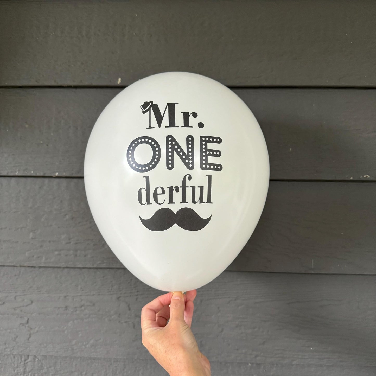 Mr. Onederful Balloons – First Birthday Decorations for Boys