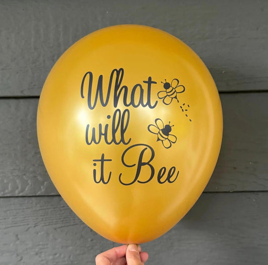 What Will It Bee Balloons – Gender Reveal or Baby Shower Decorations