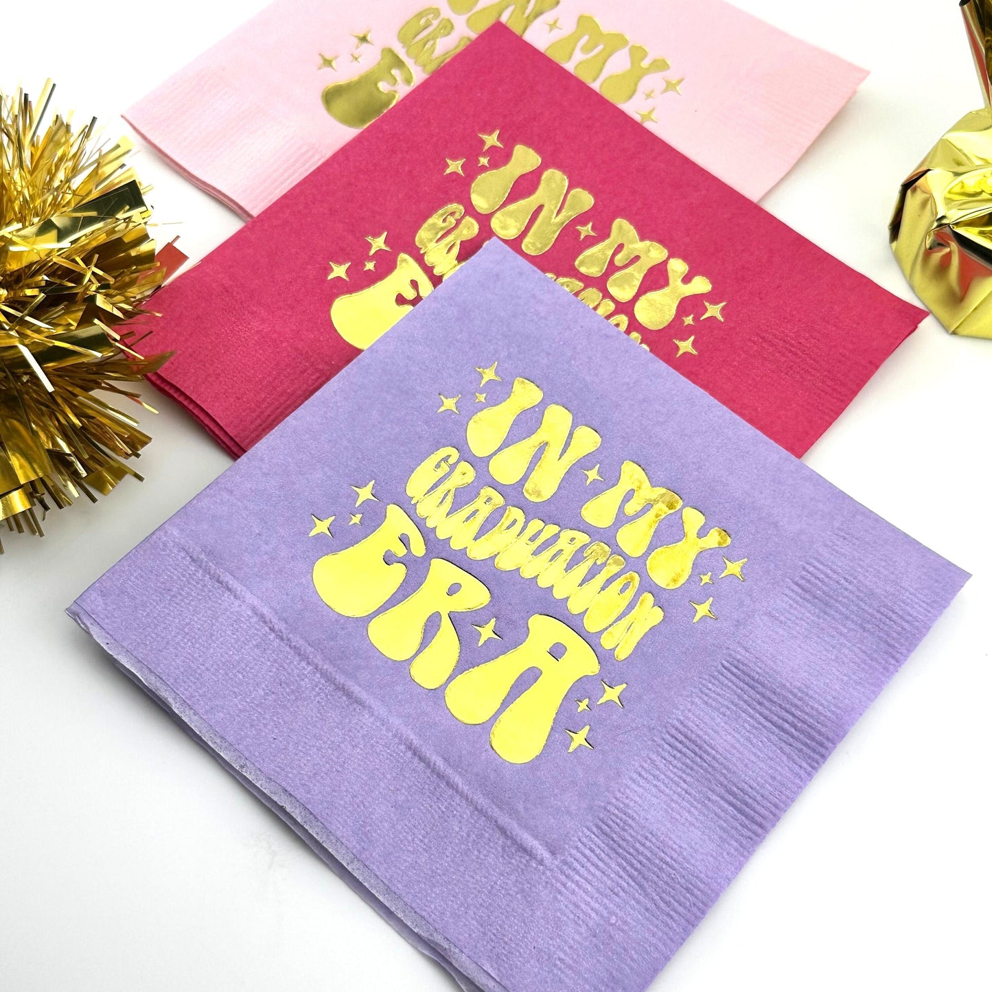 In My Graduation Era Cocktail Napkins – Celebrate the Class of 2025 with Elegant Graduation Party Napkins