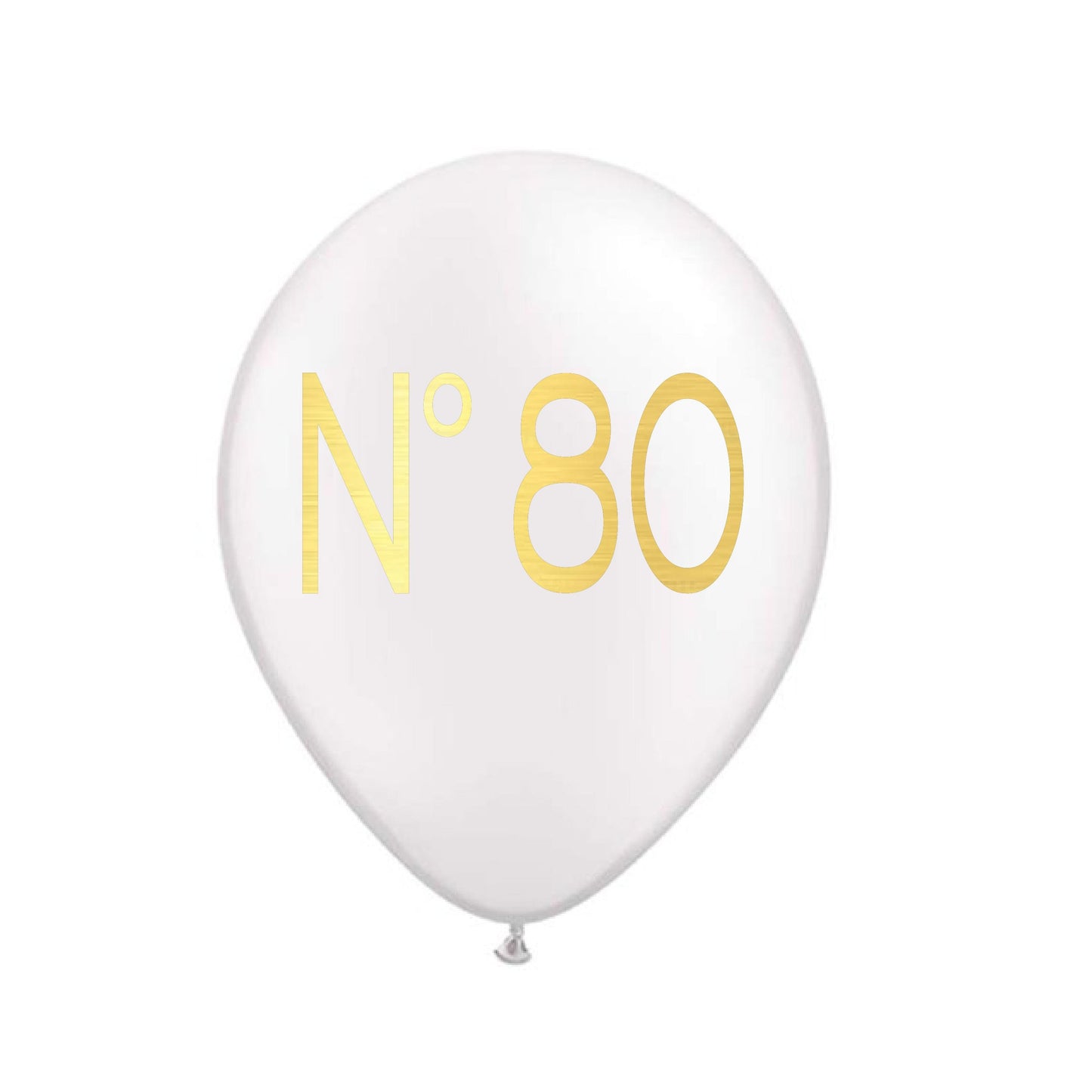 No. 80 Couture Themed Birthday Balloons – Stylish Decorations for an 80th Birthday Party