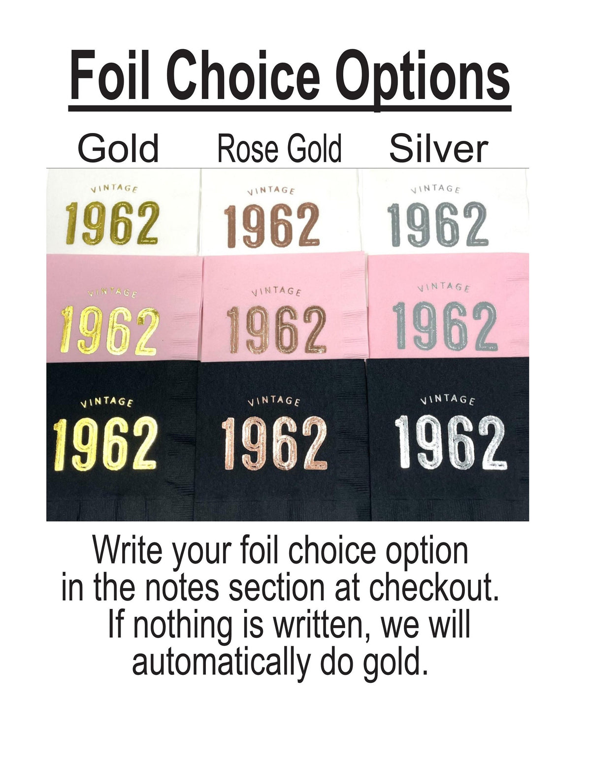 Foil color choices for Gettin' Jiggly Wit It