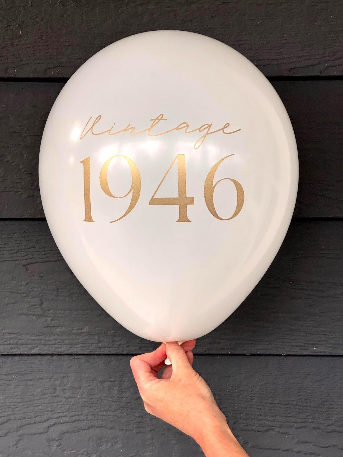 Vintage 1946 Gold Balloon – 12" Latex Balloons for 80th Birthday & Milestone Parties