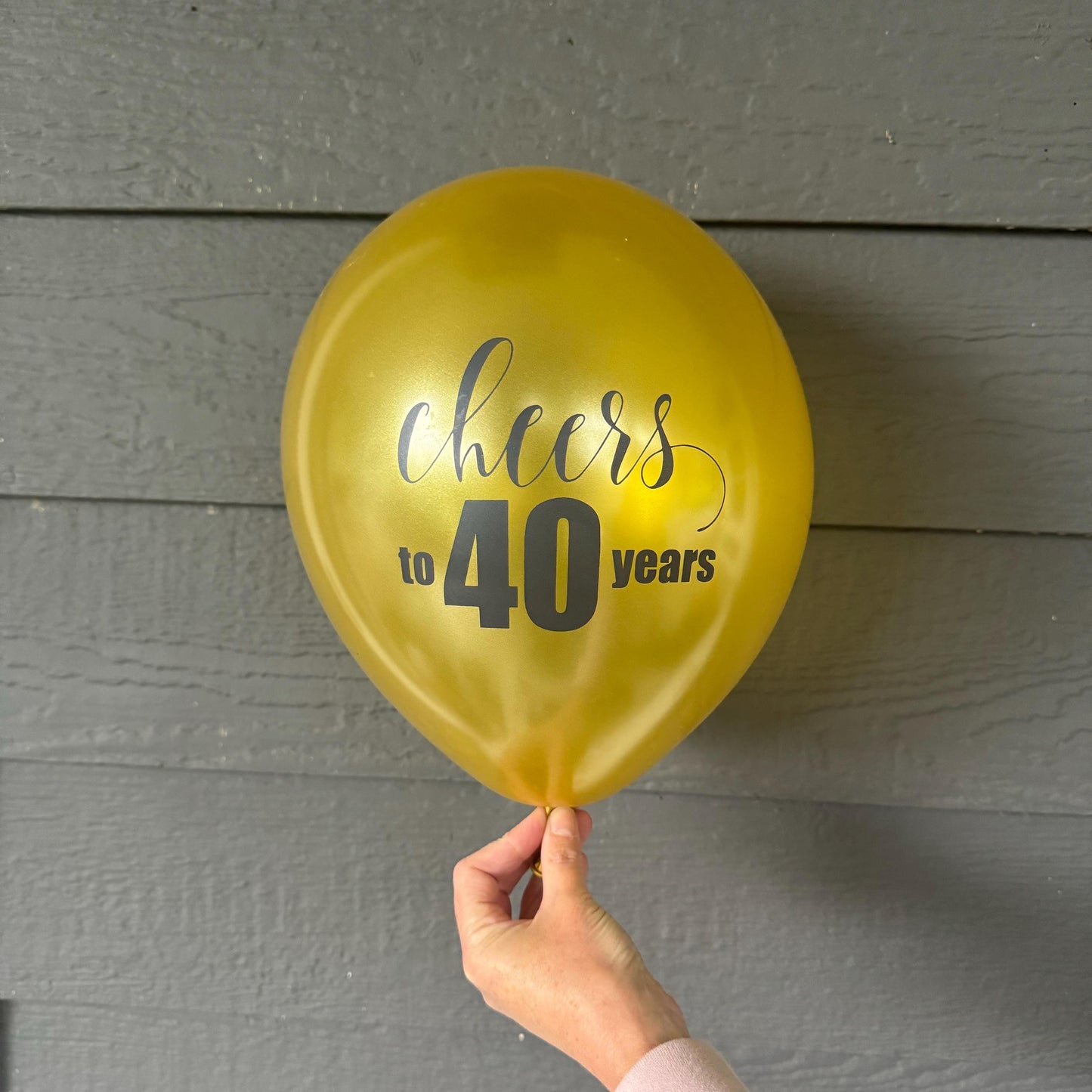 Cheers to 40 Years Latex Balloons – Perfect for 40th Birthday Celebrations