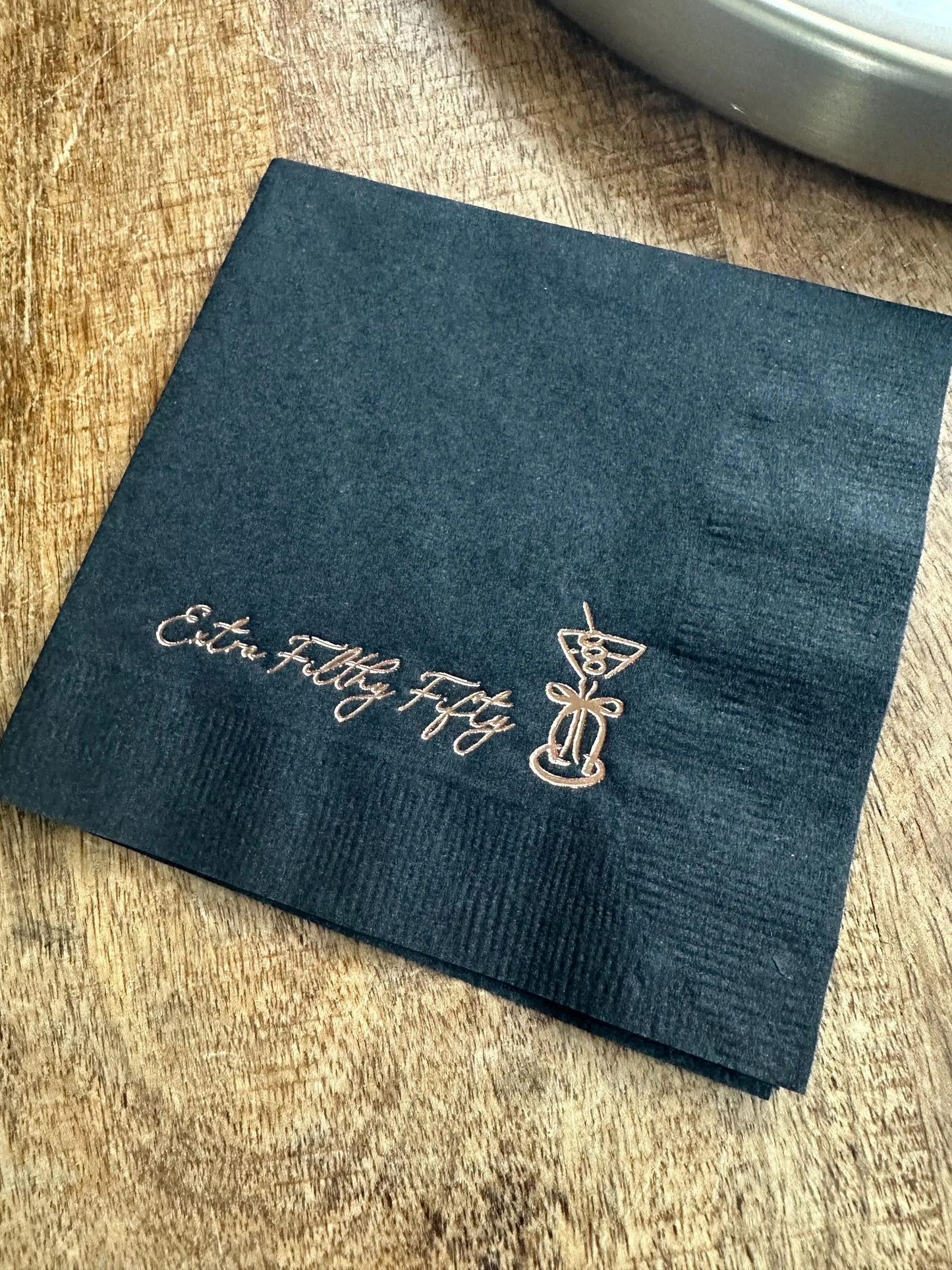 Extra Filthy Fifty Cocktail Napkins – Custom Foil Stamped 50th Birthday Party Napkins