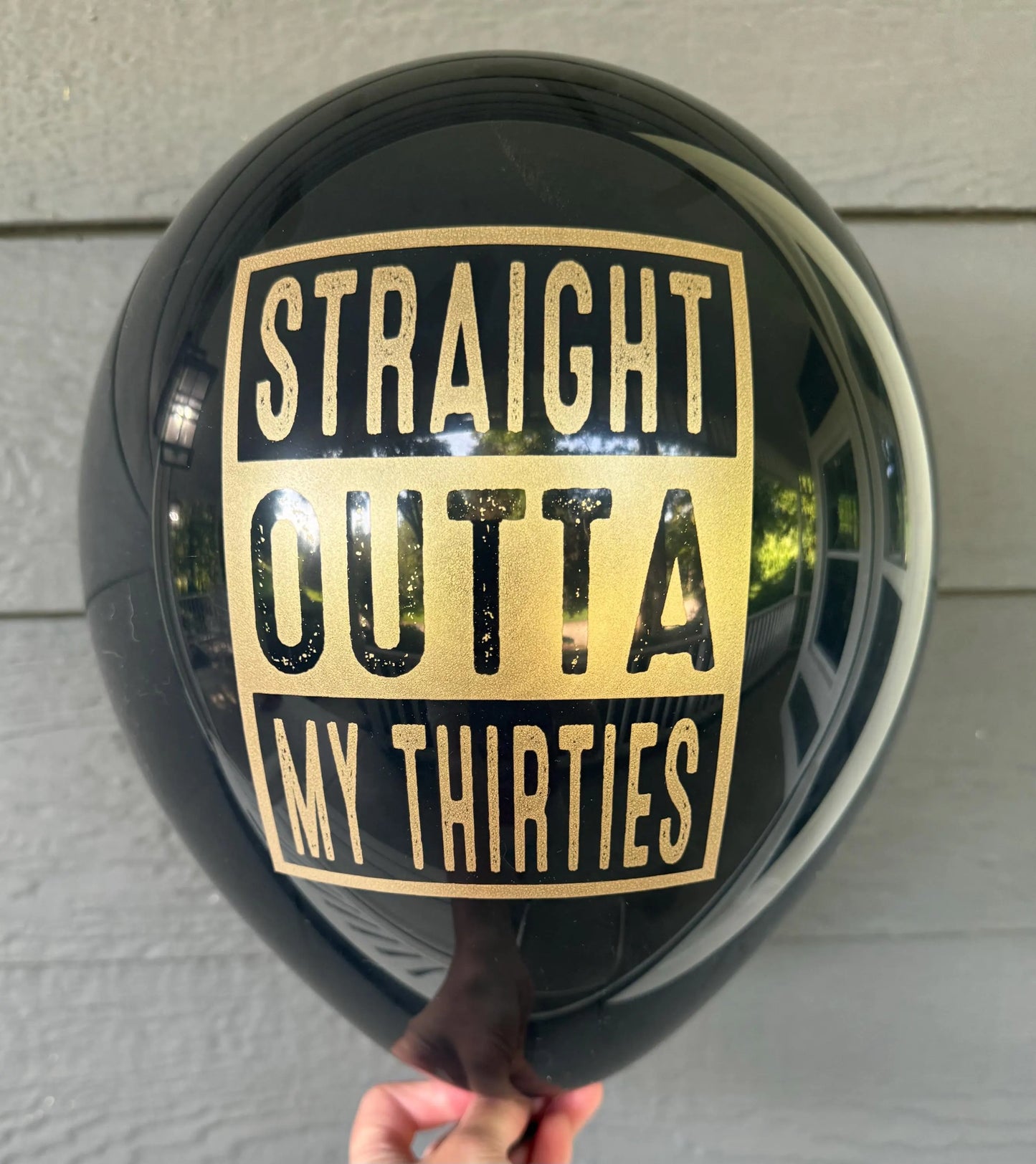 Straight Outta My Thirties Balloons – Perfect Decorations for a 40th Birthday Celebration