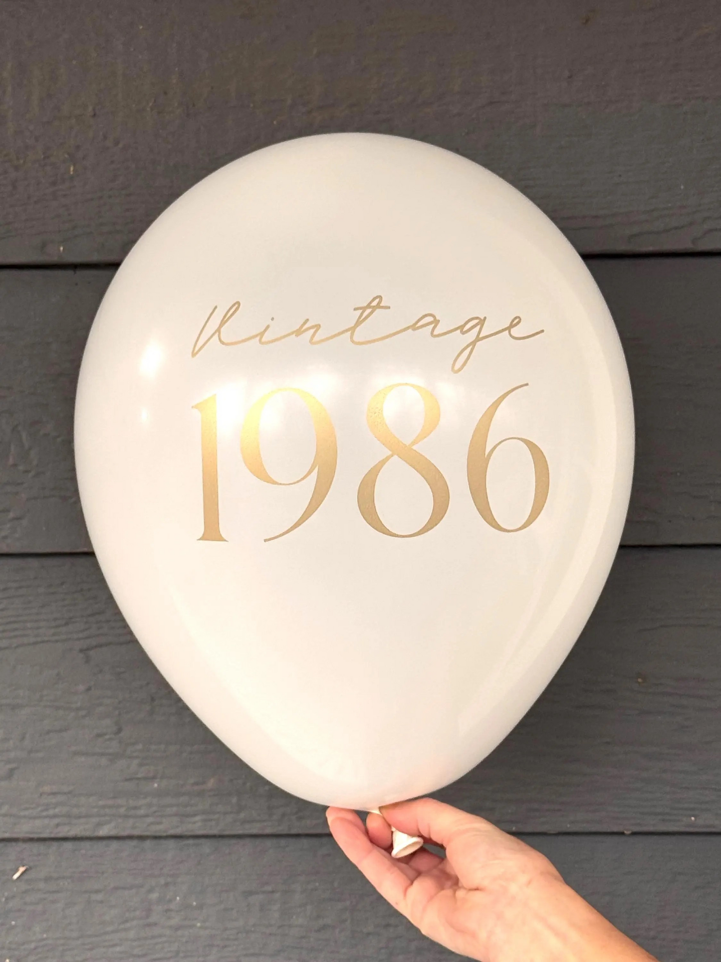 Vintage 1986 Gold Balloons – 12" Latex Balloons for 40th Birthday & Milestone Parties