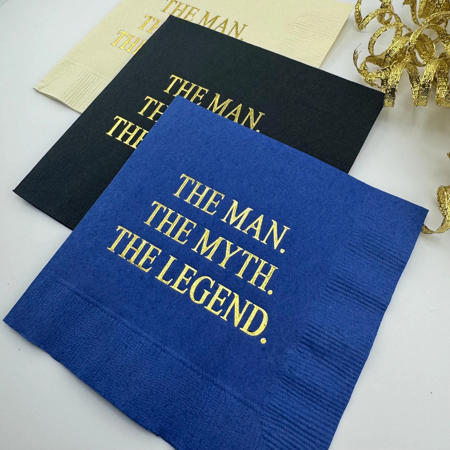 The Man, The Myth, The Legend Cocktail Napkins – Perfect for Birthdays & Retirement Parties