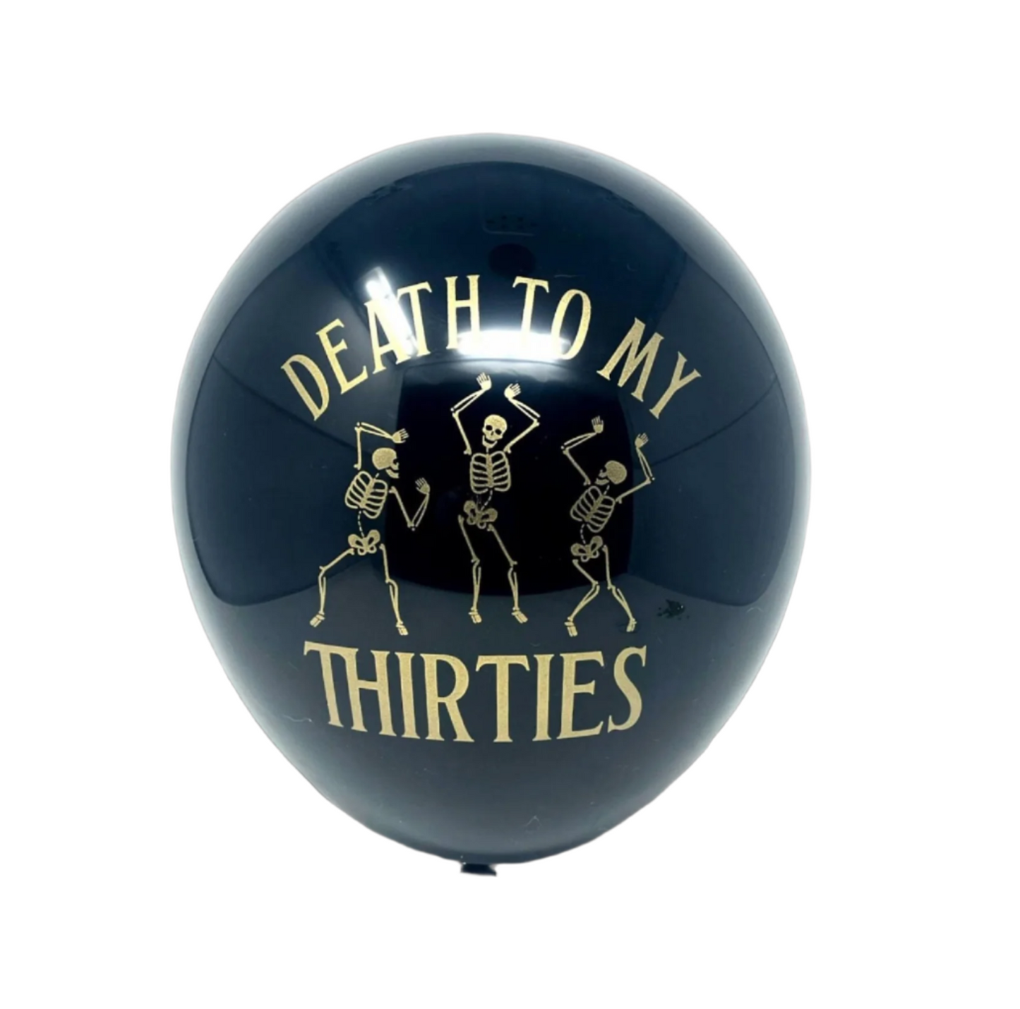 Death to My Thirties Balloons – Gothic 40th Birthday Party Decorations