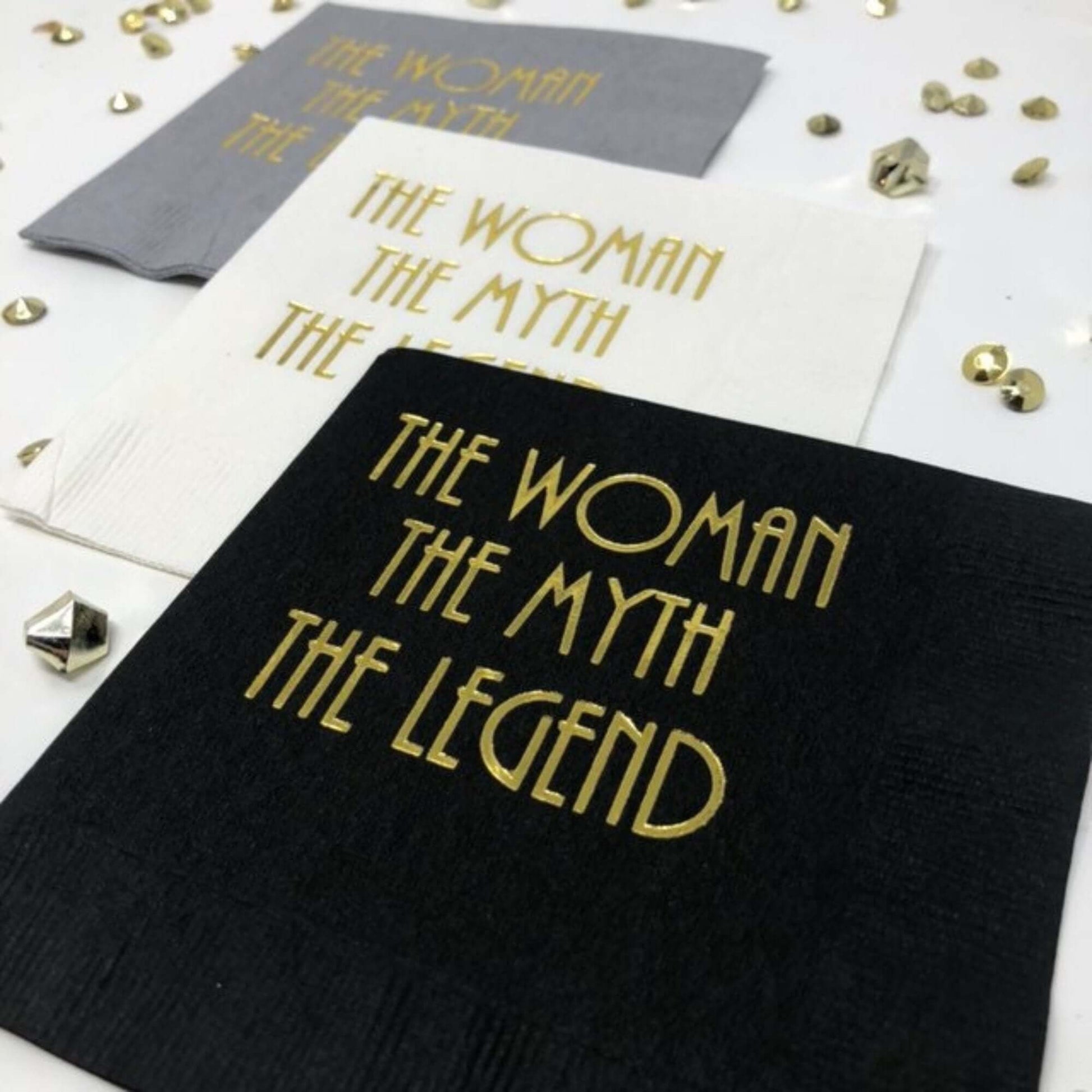 The Woman The Myth The Legend Cocktail Napkins