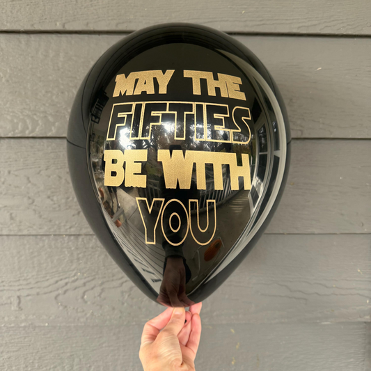 May the Fifties Be With You Balloons – Star Wars-Inspired 50th Birthday Decorations