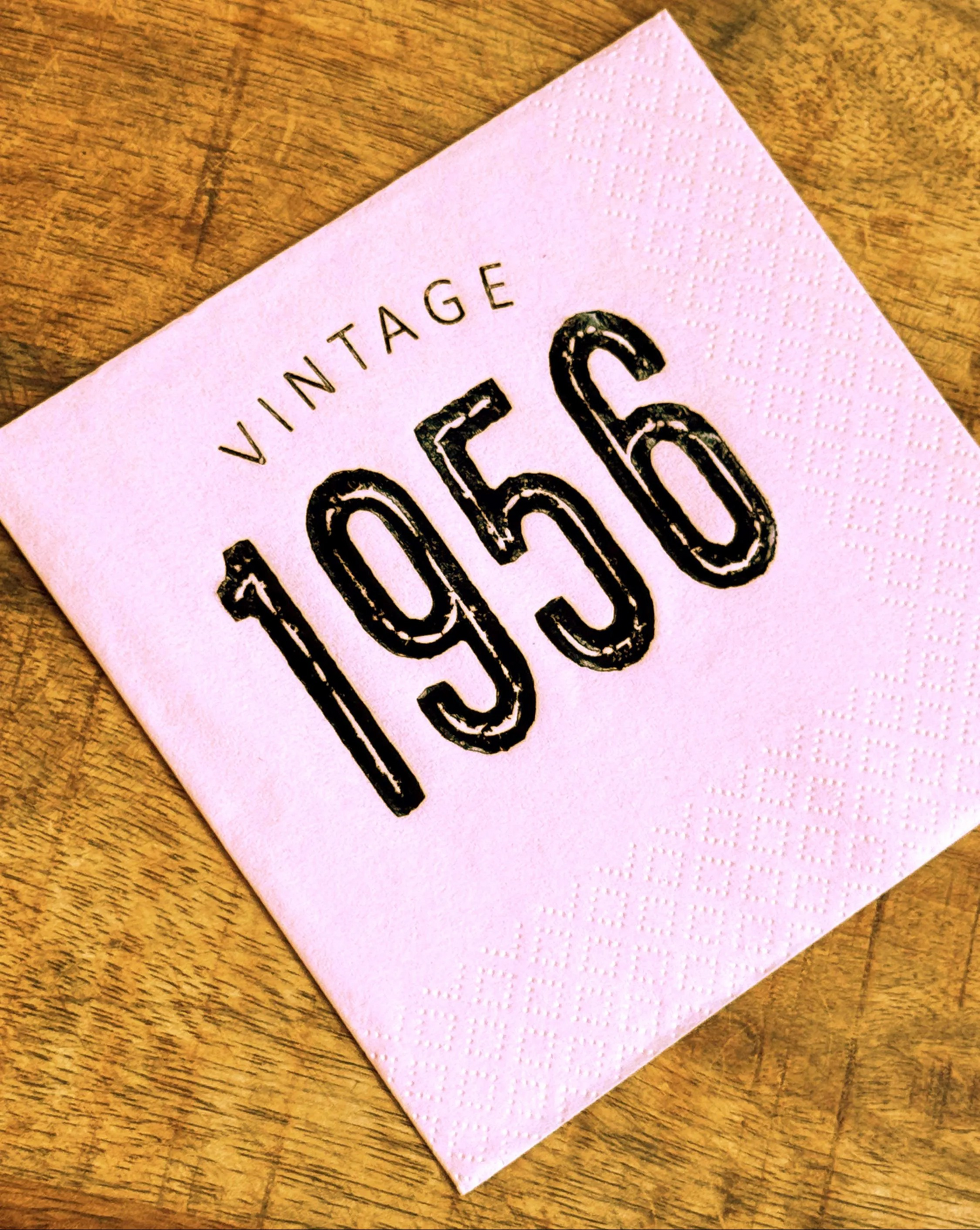 Vintage 1956 Cocktail Napkins – 70th Birthday Personalized Foil Napkins | Set of 20